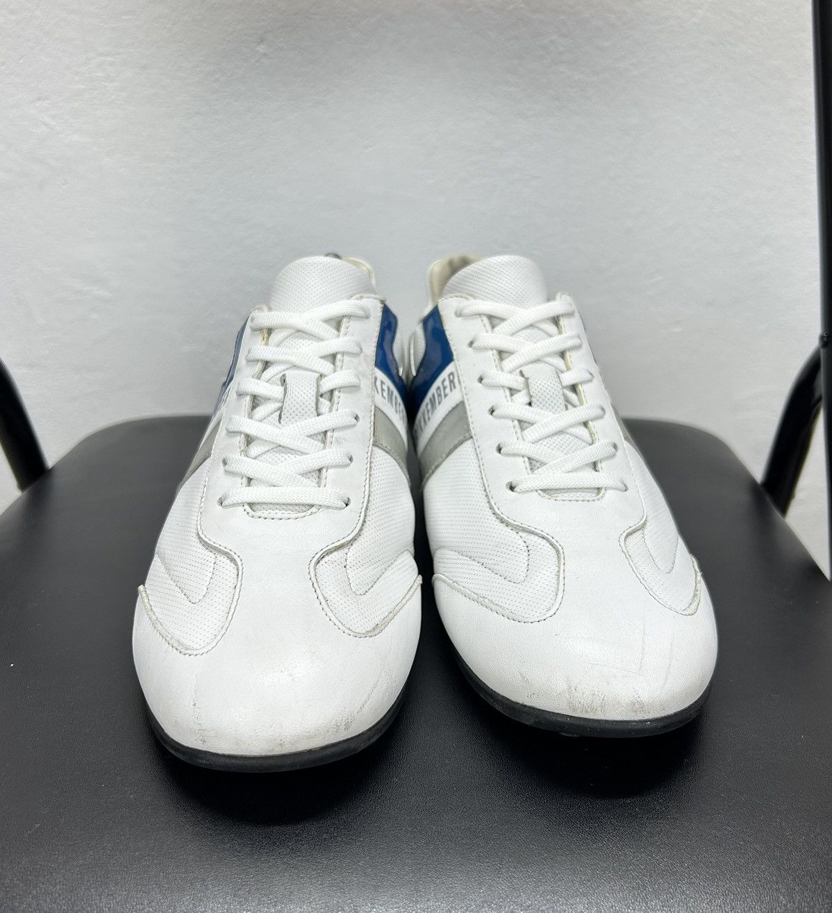Dirk Bikkembergs Bikkembergs Leather Low Top Sneakers White Size 41 Size US 9 / EU 42 - 4 Thumbnail