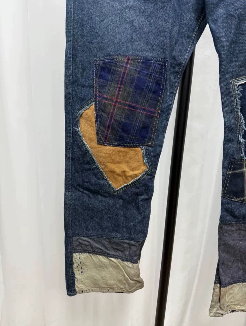 Junya Watanabe Junya Watanabe Patchwork Denim Jeans Size US 34 / EU 50 - 2 Thumbnail