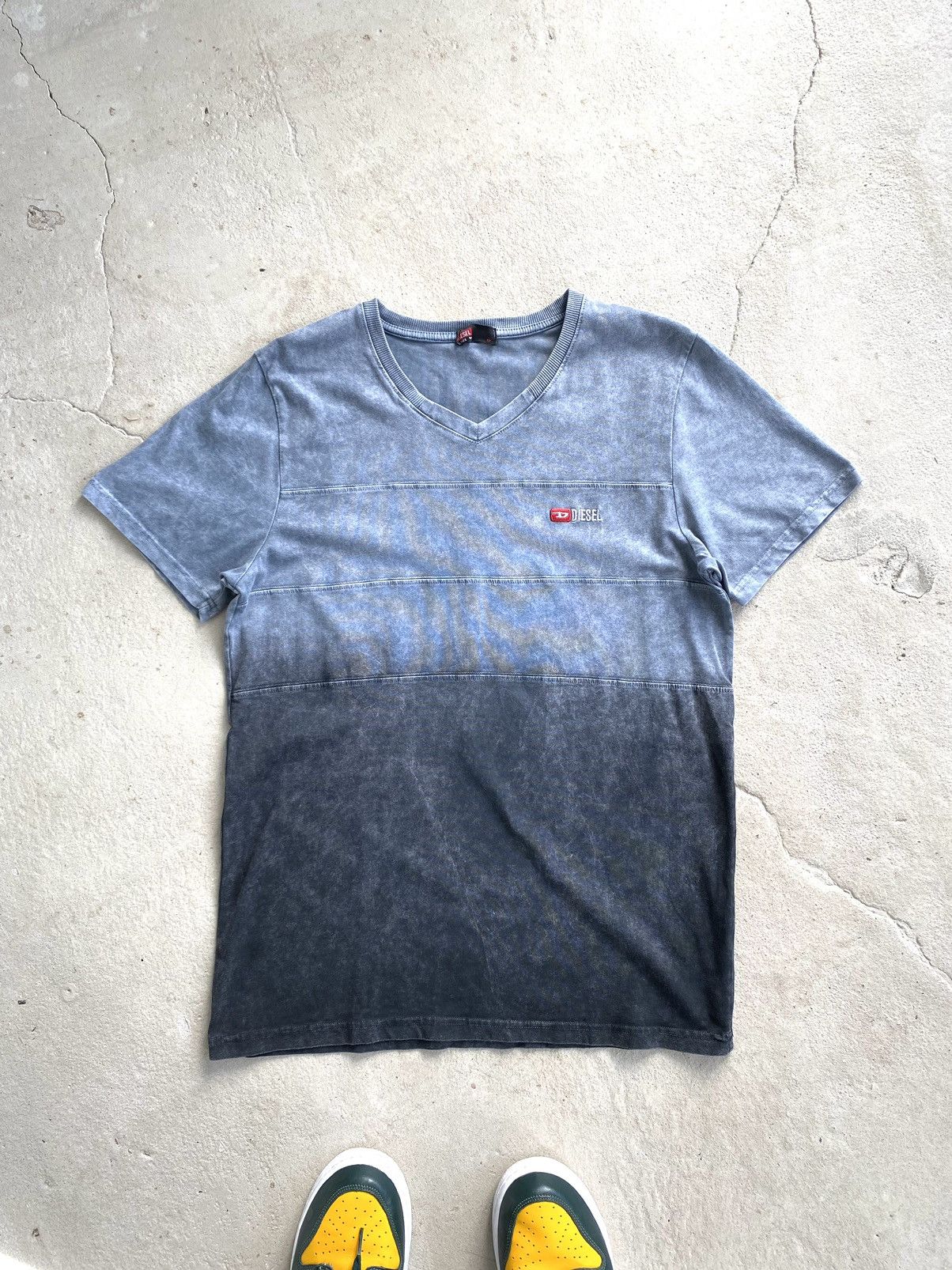 Diesel × Japanese Brand × Vintage Y2K Vintage Diesel Tee Shirt Archive Hype Stonewash Size US M / EU 48-50 / 2 - 1 Thumbnail
