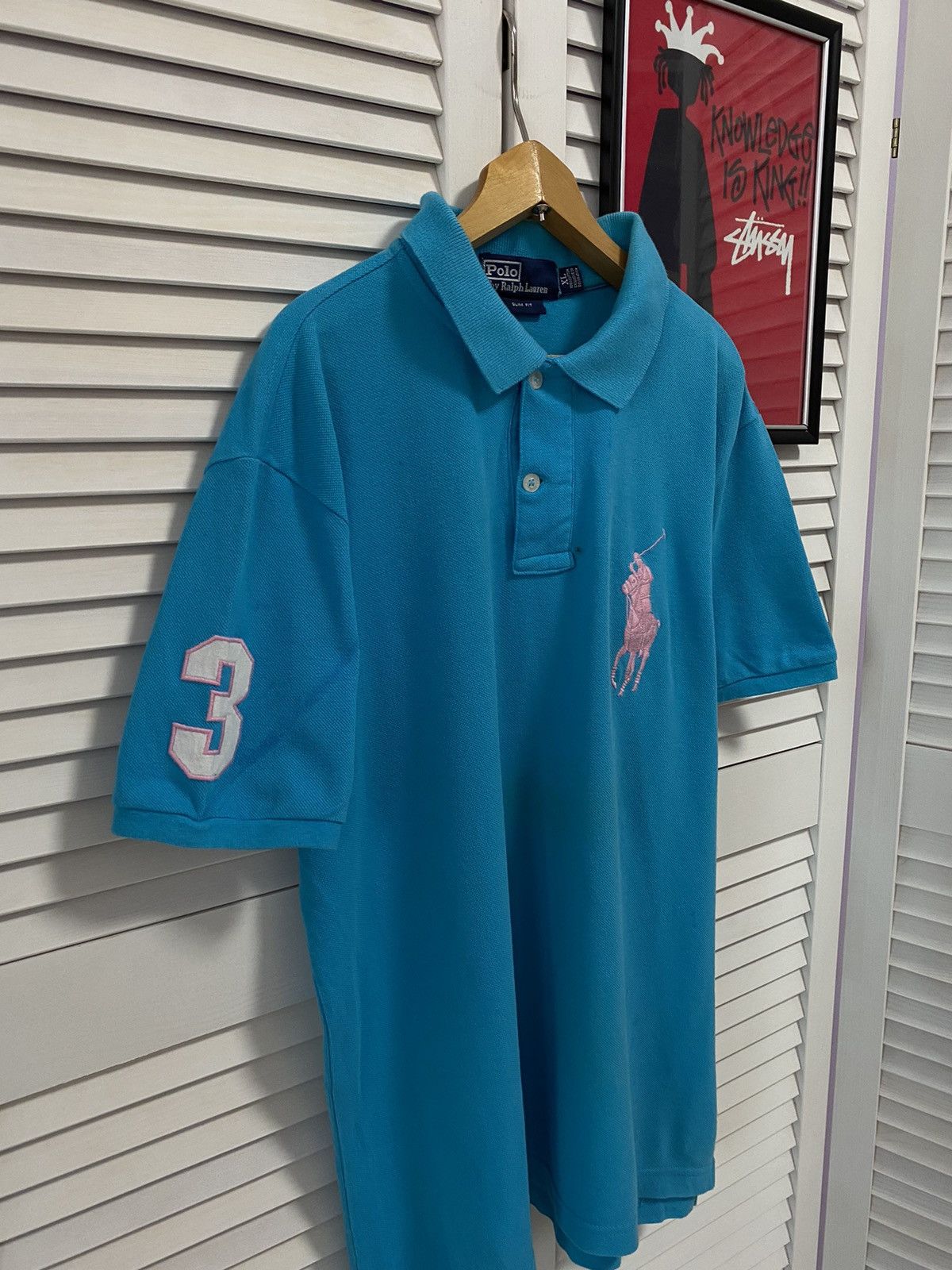 Polo Ralph Lauren × Ralph Lauren Vintage Shirt Polo Ralph Lauren Big Pony Number ChiefKeef Size US XL / EU 56 / 4 - 2 Thumbnail
