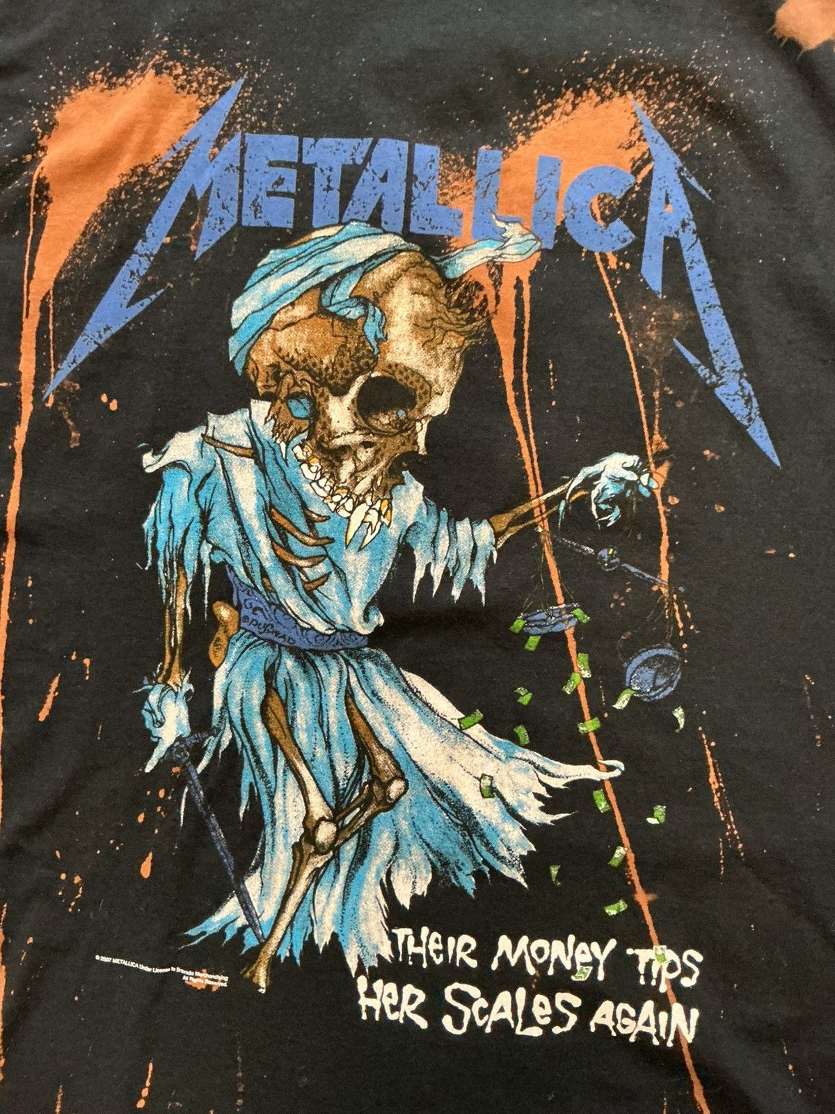Metallica Metallica Money Tips Her Scales Again Pushead Band T-Shirt Size US M / EU 48-50 / 2 - 3 Thumbnail
