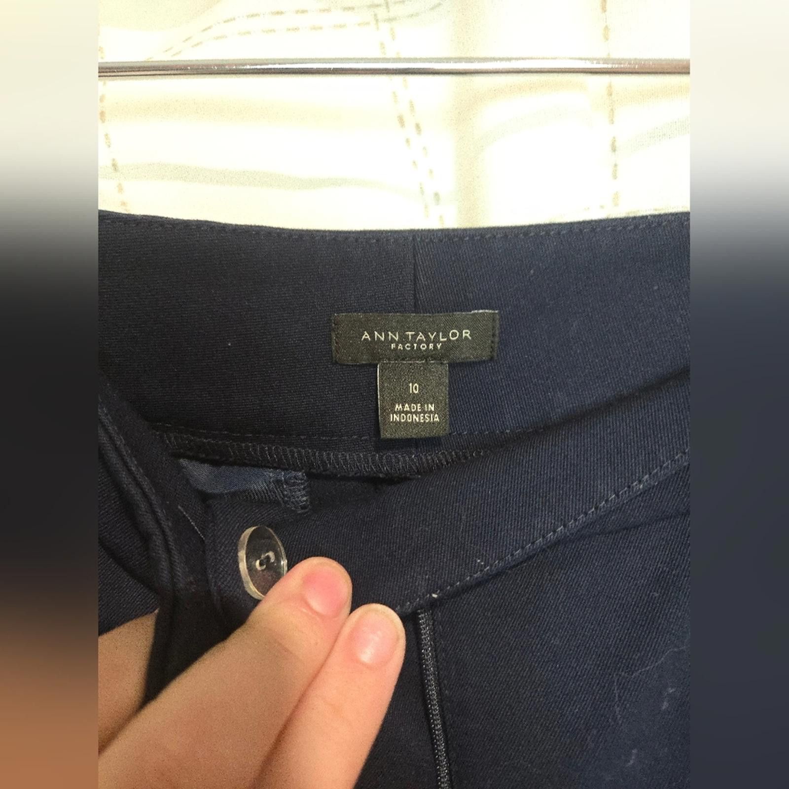 Designer Ann Taylor Dress Pants Size 32" / US 10 / IT 46 - 2 Thumbnail
