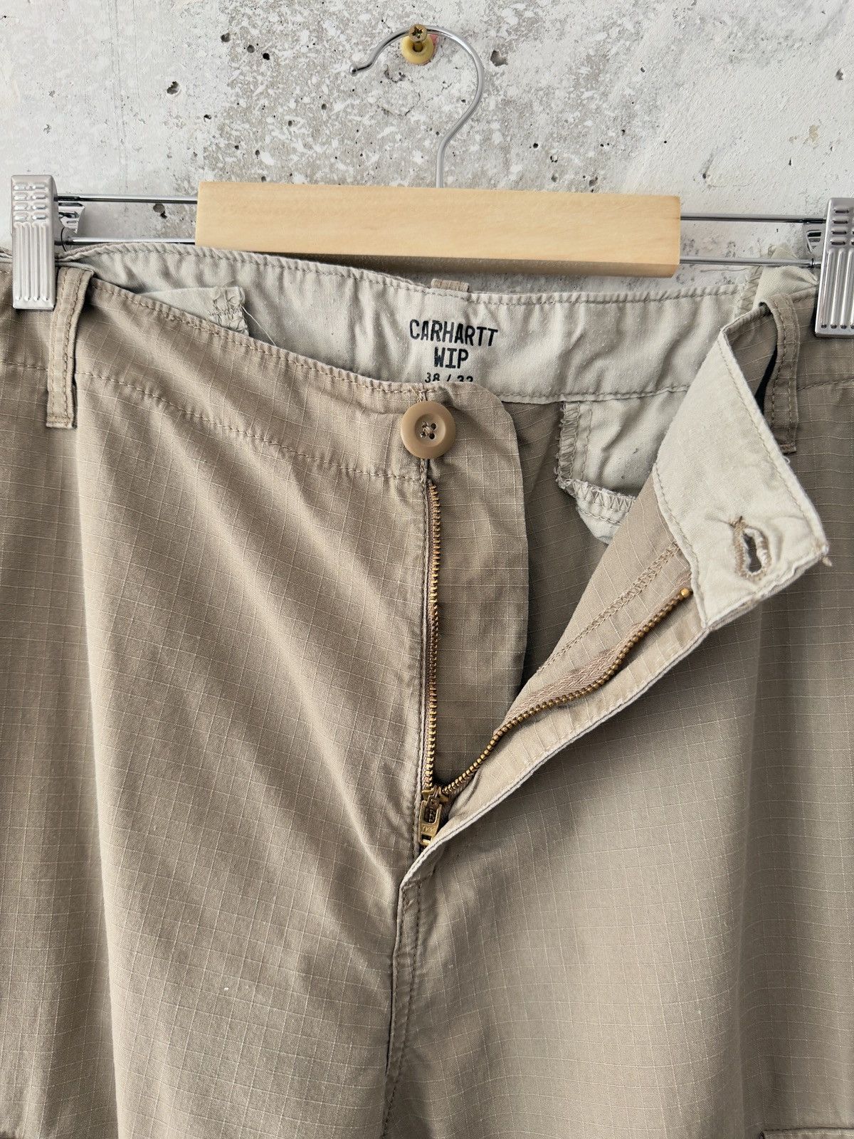 Carhartt WIP Beige Ripstop Aviation Cargo Pants Size 36