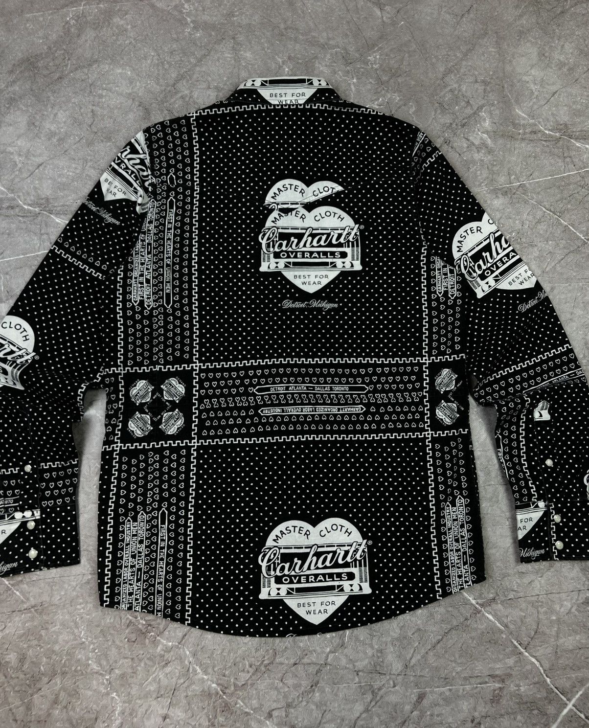 Carhartt Wip SJ bandana Kansas Shirt 25 Year Slam Jam Collaboration Size US S / EU 44-46 / 1 - 9 Thumbnail