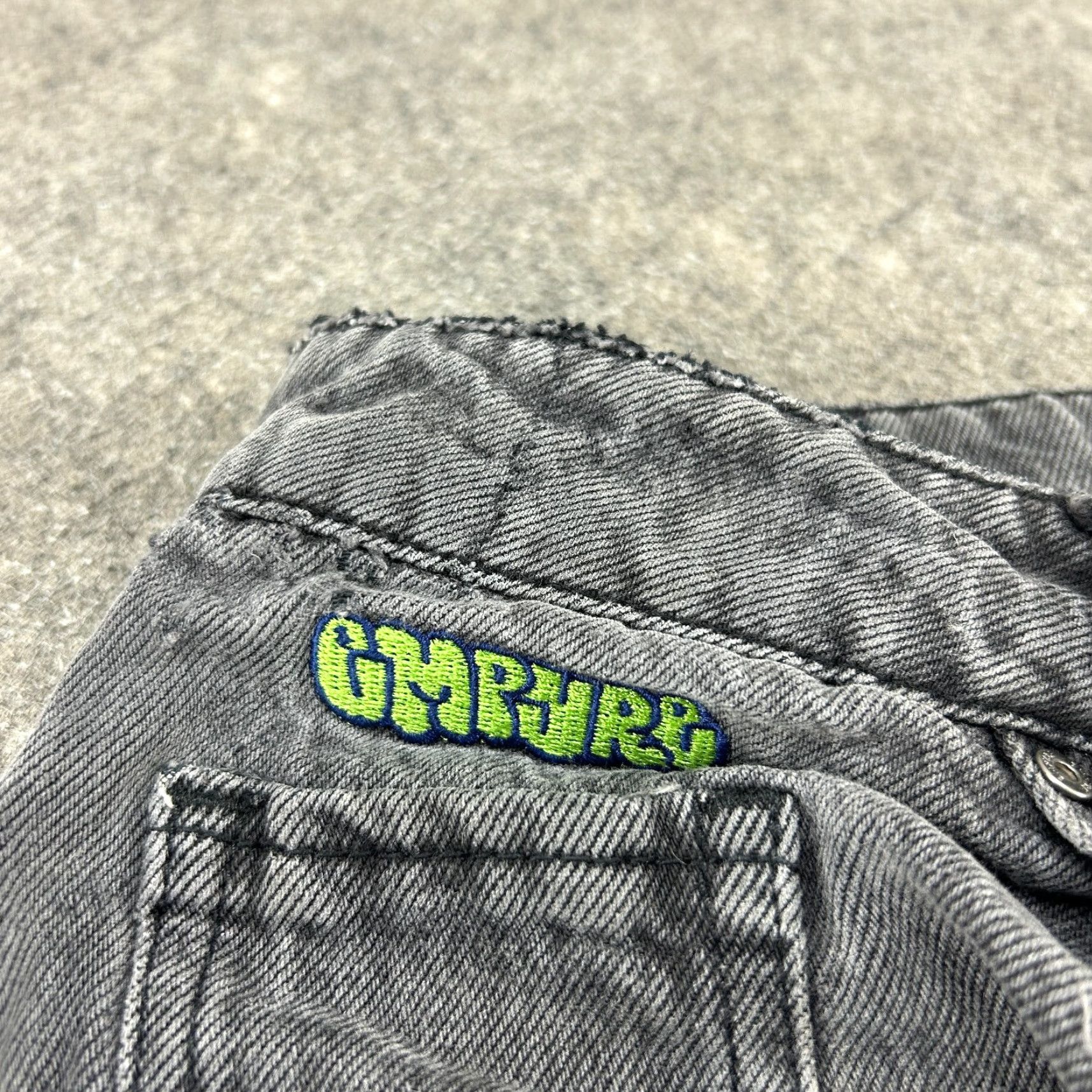 Empyre Empyre Jeans Womens 13 Black Carpenter Relaxed Straight Dark Wash Baggy Skater Size 24" / US 00 / IT 34 - 3 Thumbnail