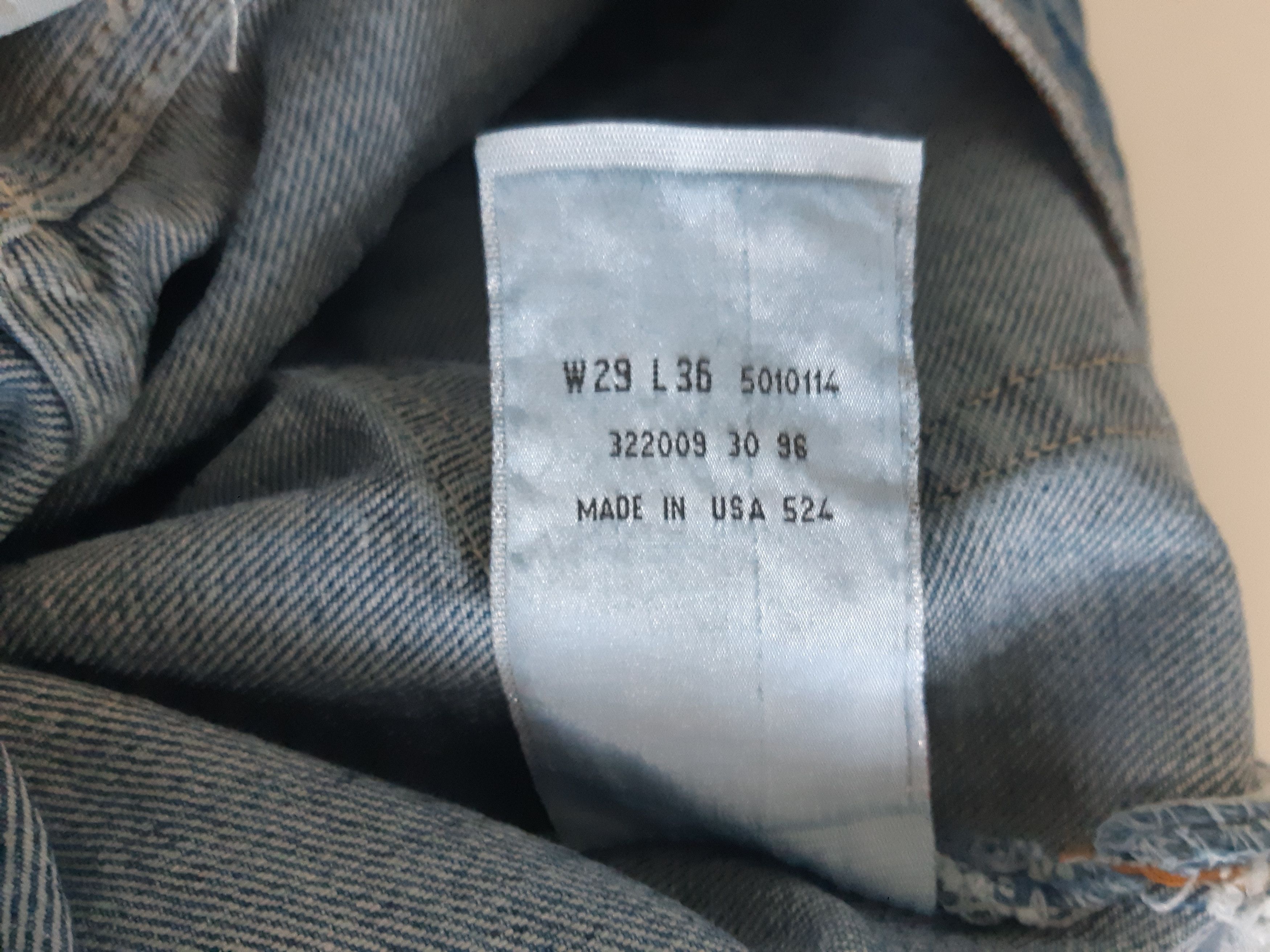 Levi's Vintage 90s LEVIS 501 Jeans USA size W29/L36 NWT Size 29" - 6 Thumbnail