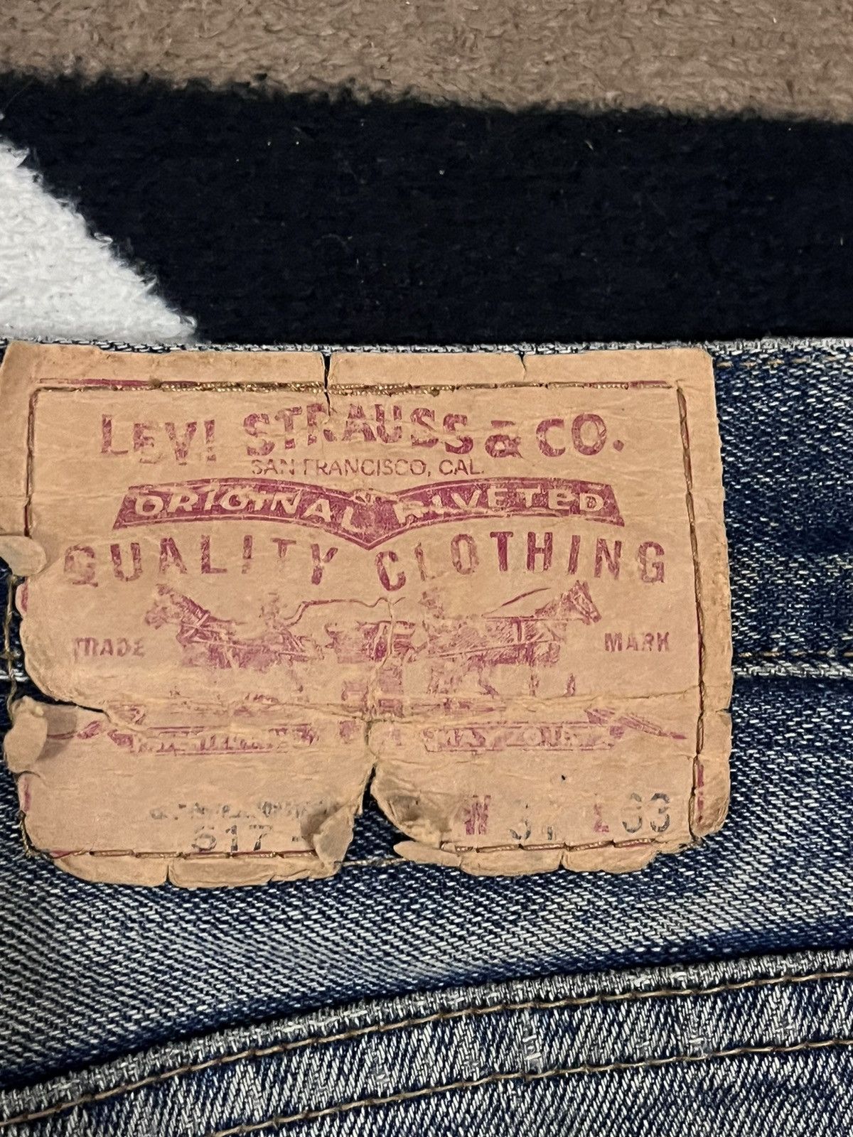 Levi's Vintage Levis Flare 517 MudWash Distressed Style Denim Size US 31 - 14 Thumbnail