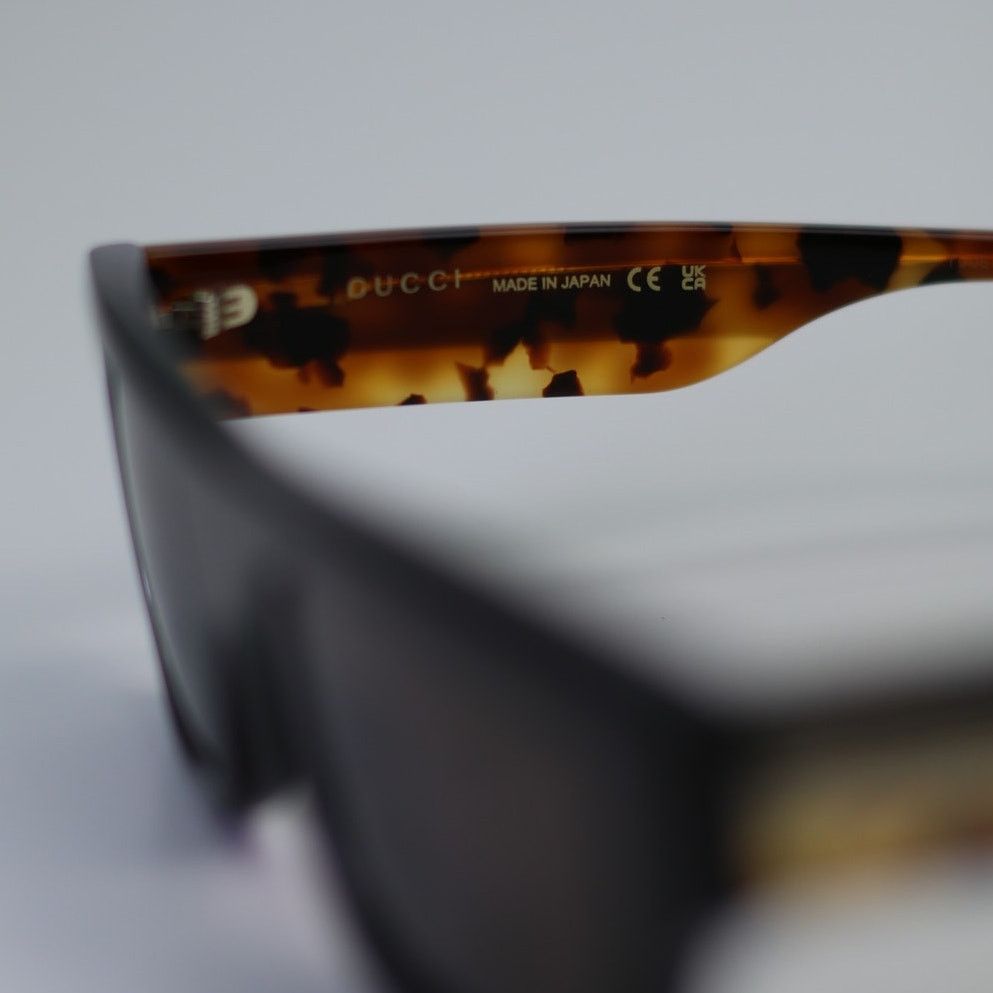 Gucci Gucci Sunglasses GG1301S 003 Black Dark Brown Men Authentic Size ONE SIZE - 9 Thumbnail