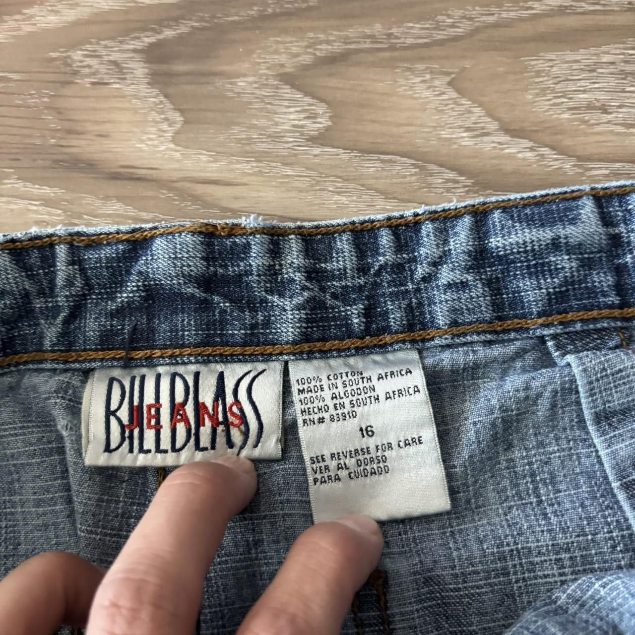 Japanese Brand Crazy Vintage Y2K/2000s Baggy Grunge Dark Wash Skater Style Denim Jeans! 36x30 Size US 36 / EU 52 - 7 Thumbnail