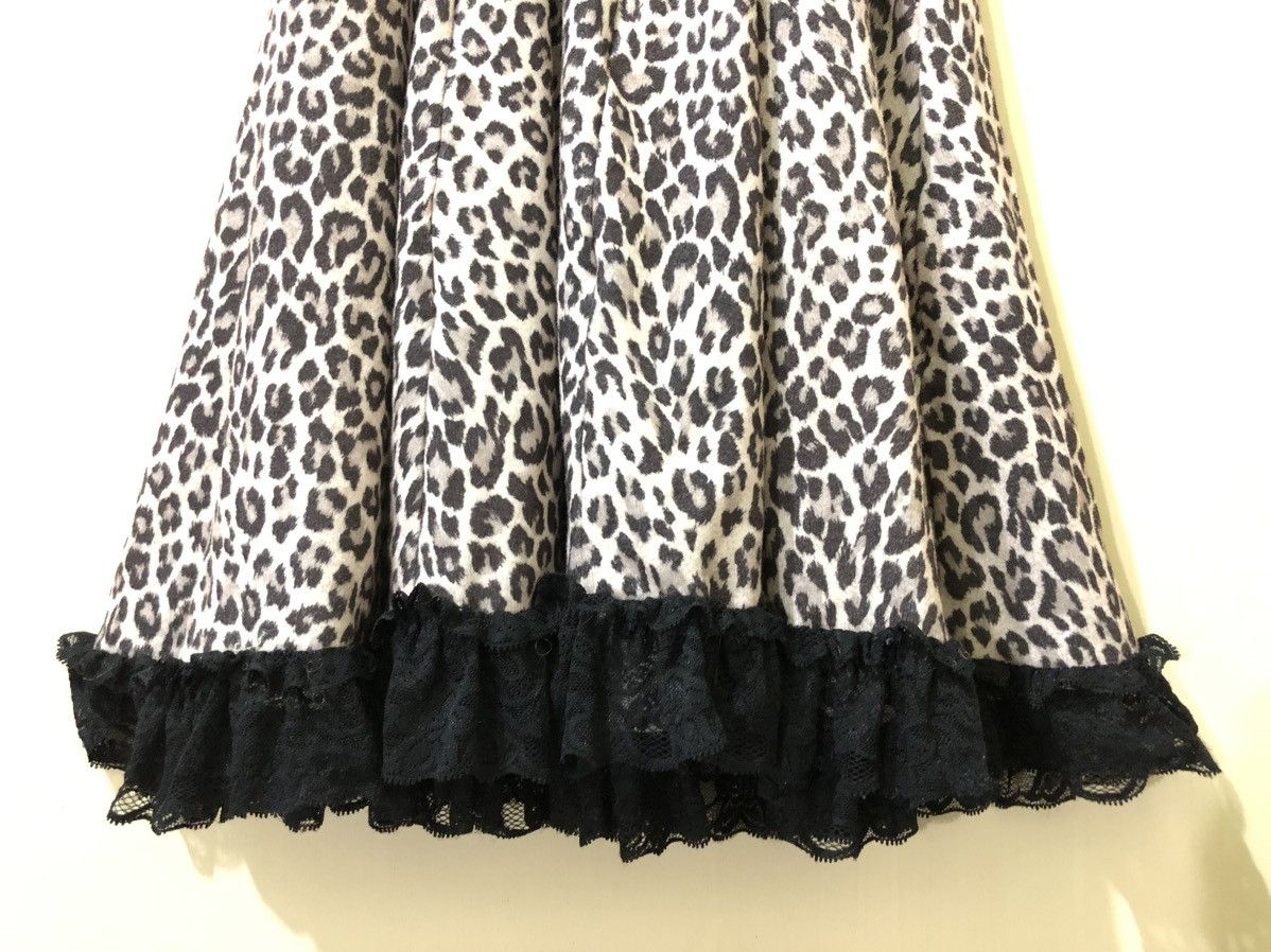Vintage Avant Garde Dress Leopard Ruffle Adjustable Strap Style Size M / US 6-8 / IT 42-44 - 10 Thumbnail