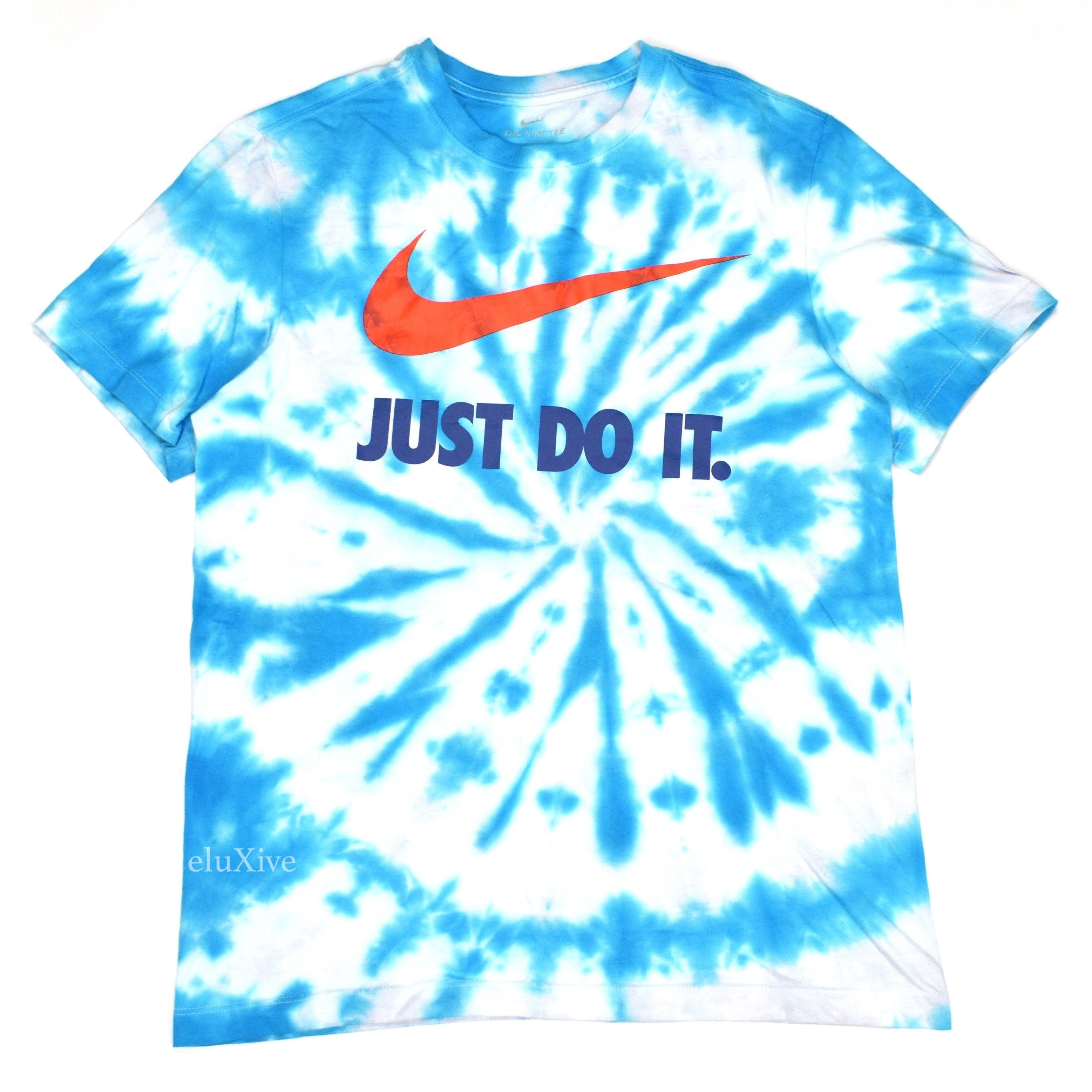 Nike Tie Dye Just Do It Swoosh Logo T-Shirt Size US M / EU 48-50 / 2 - 1 Preview
