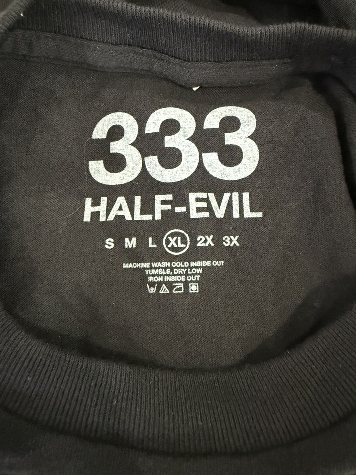 Grailed ⚡️ Half Evil 333 Limited Edition Tee Shirt Black Size XL ⚡️ Size US XL / EU 56 / 4 - 4 Thumbnail