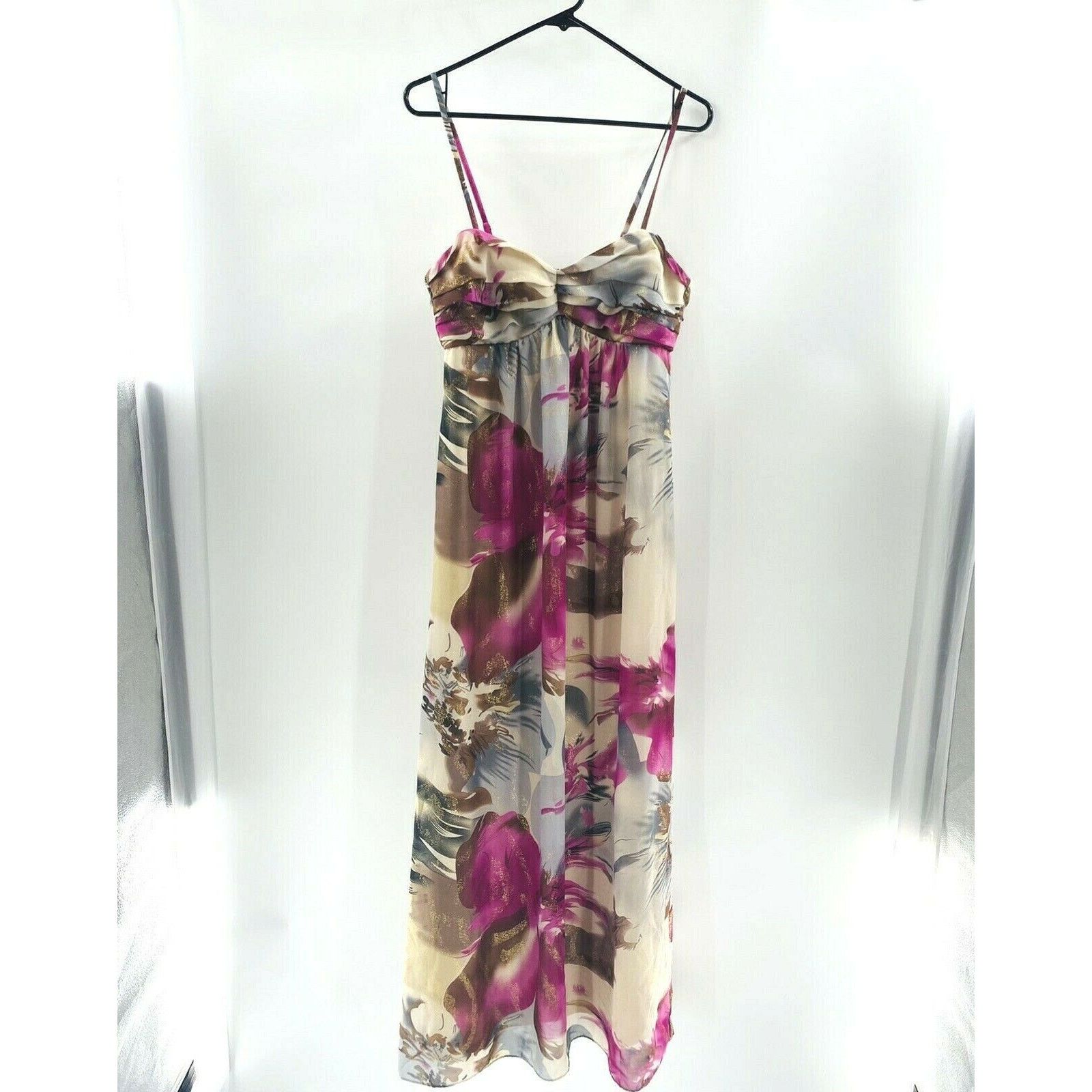 Other Robbie Bee Evening Maxi Dress size 10 Bra Shelf Floral Size L / US 10 / IT 46 - 1 Thumbnail