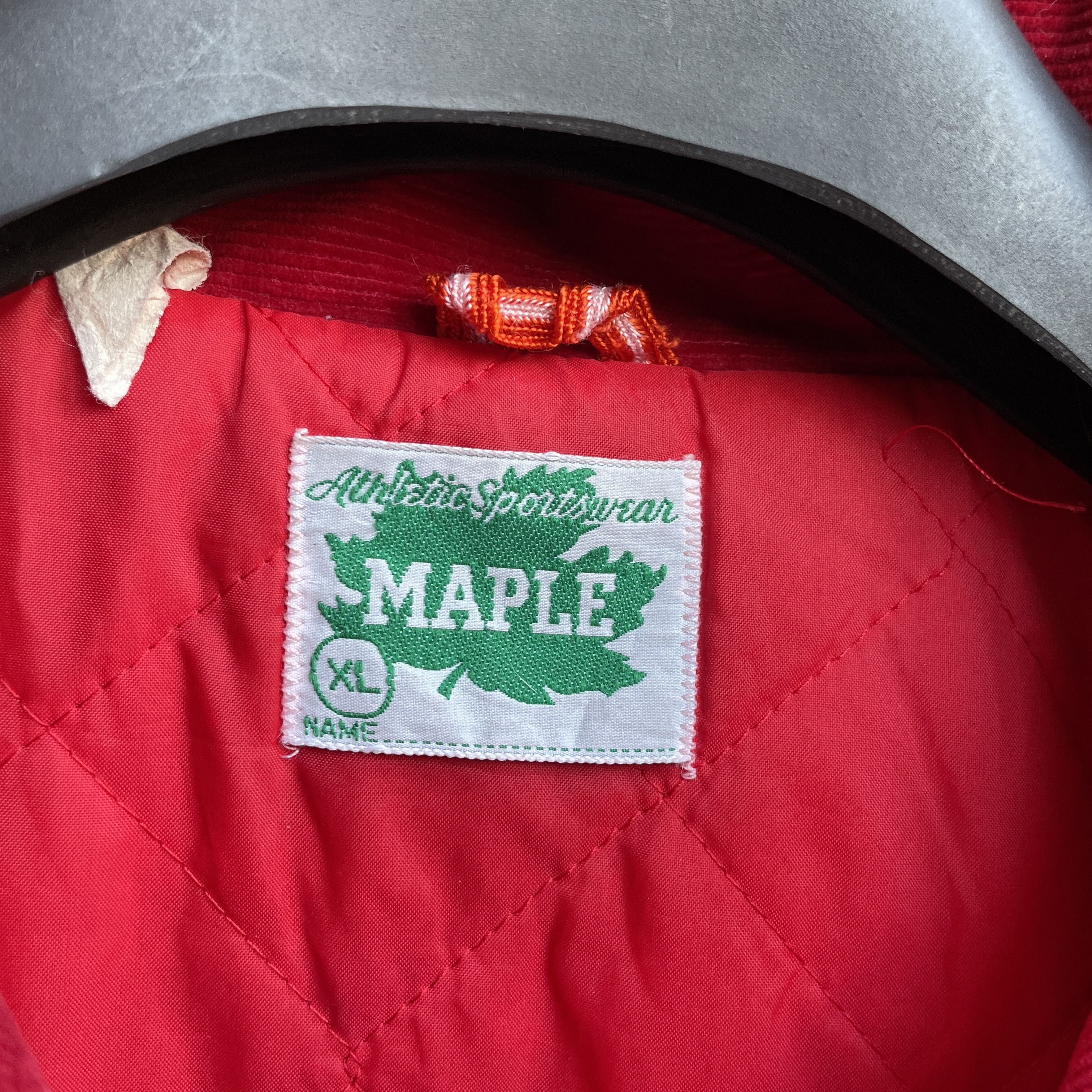 Vintage Maple Athletic Sportswear VTG 70s Nebraska Corduroy Jacket Size US XL / EU 56 / 4 - 11 Thumbnail