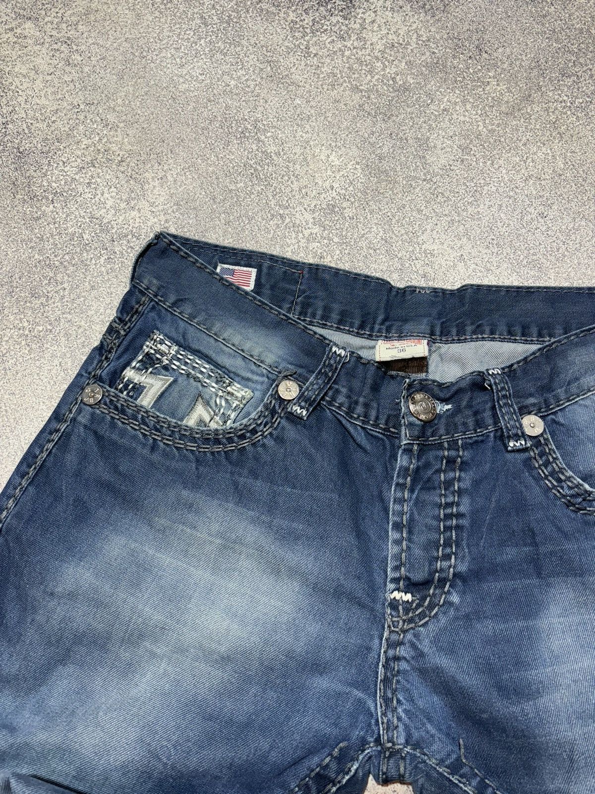 True Religion × Vintage Vintage True Religion Flared Jeans Made in USA size 36 Size US 36 / EU 52 - 11 Thumbnail