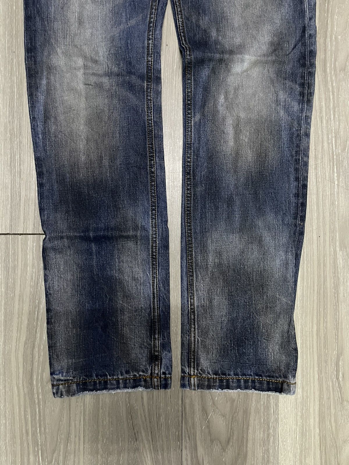 Designer × Japanese Brand MCD More Core Division - Japanese Jeans Wax Look Honeycomb Size US 30 / EU 46 - 3 Thumbnail