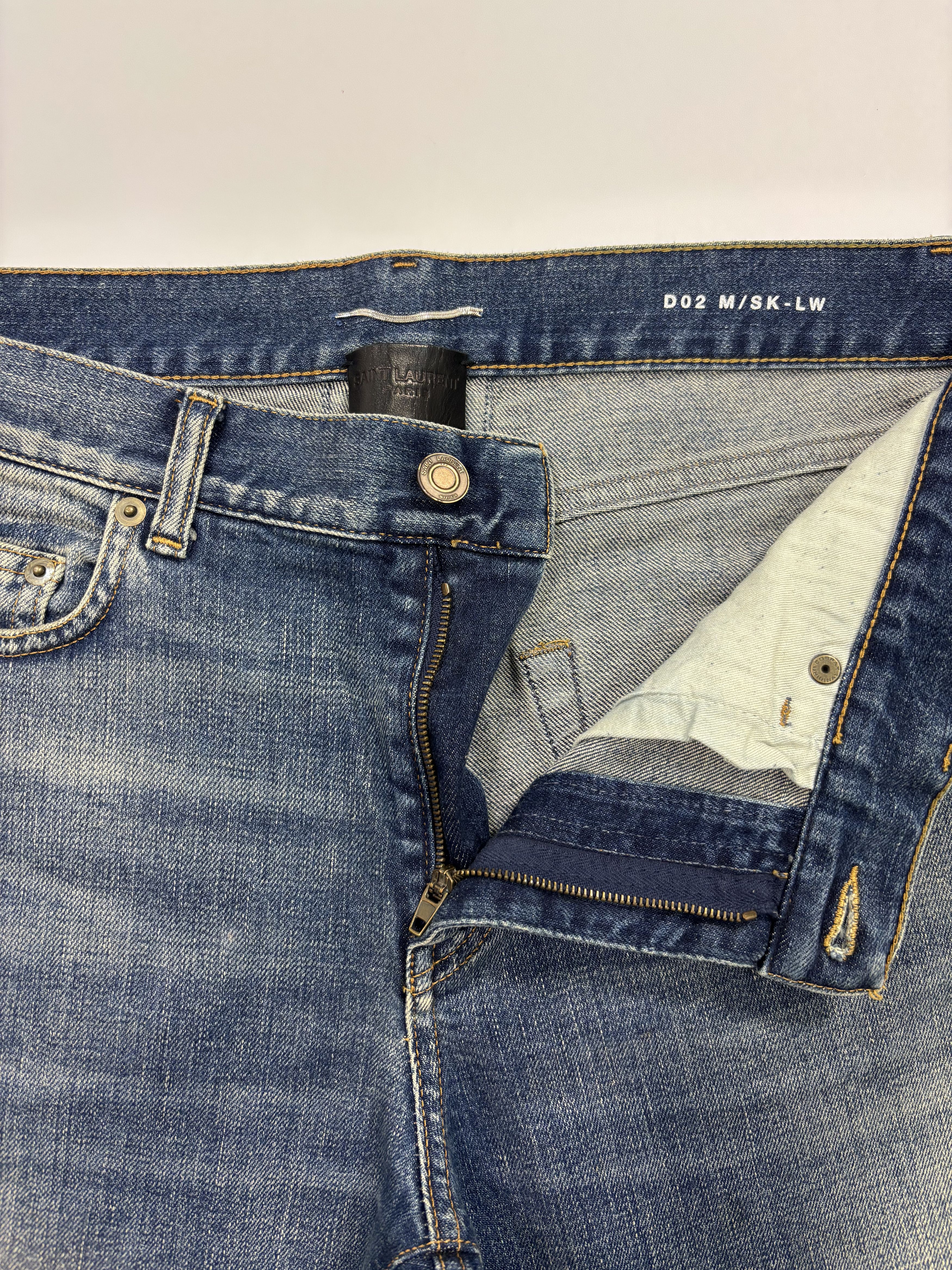 Saint Laurent Paris Saint Laurent Cutout Jeans Size US 32 / EU 48 - 2 Thumbnail