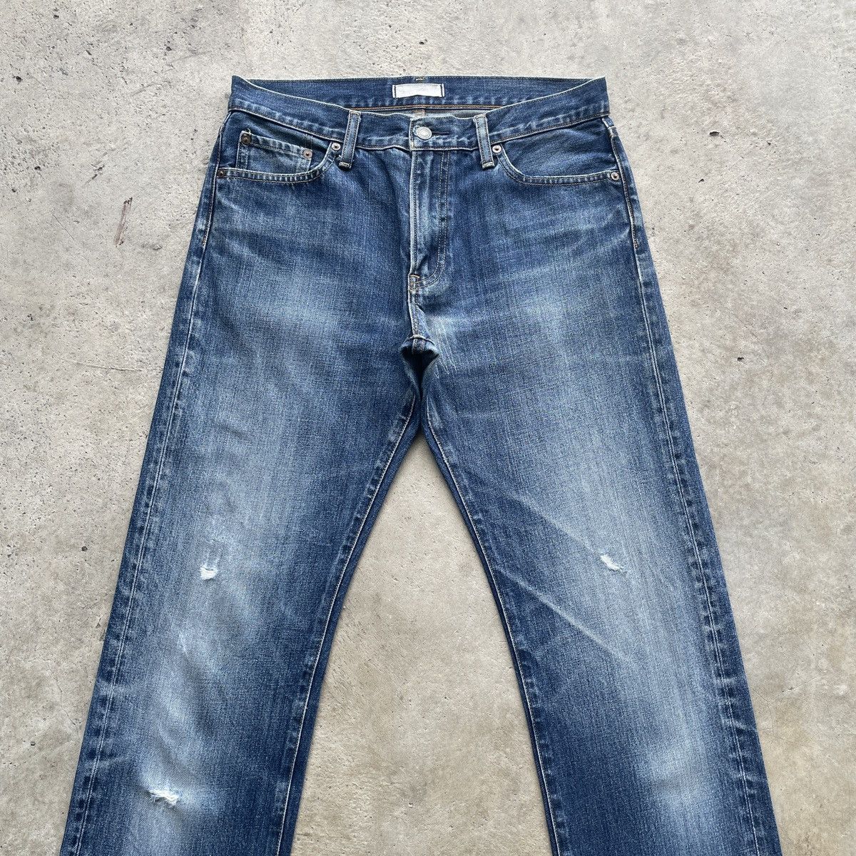 Japanese Brand W32 Vintage Japanese Denim Faded Distressed Jeans Pants Size US 32 / EU 48 - 3 Thumbnail