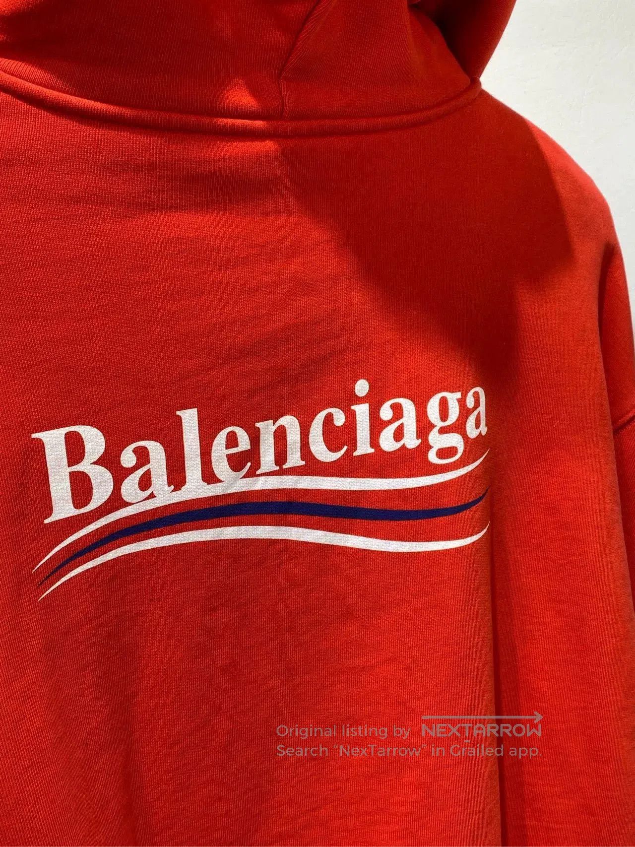 Balenciaga Balenciaga Red Logo Print Hoodie. Size US S / EU 44-46 / 1 - 5 Thumbnail