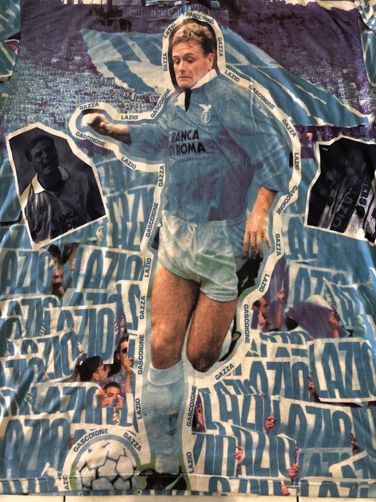 Vintage Vintage Lazio Gascoigne 10 THE POWER Gazza Polo Shirt Size US XXL / EU 58 / 5 - 10 Thumbnail