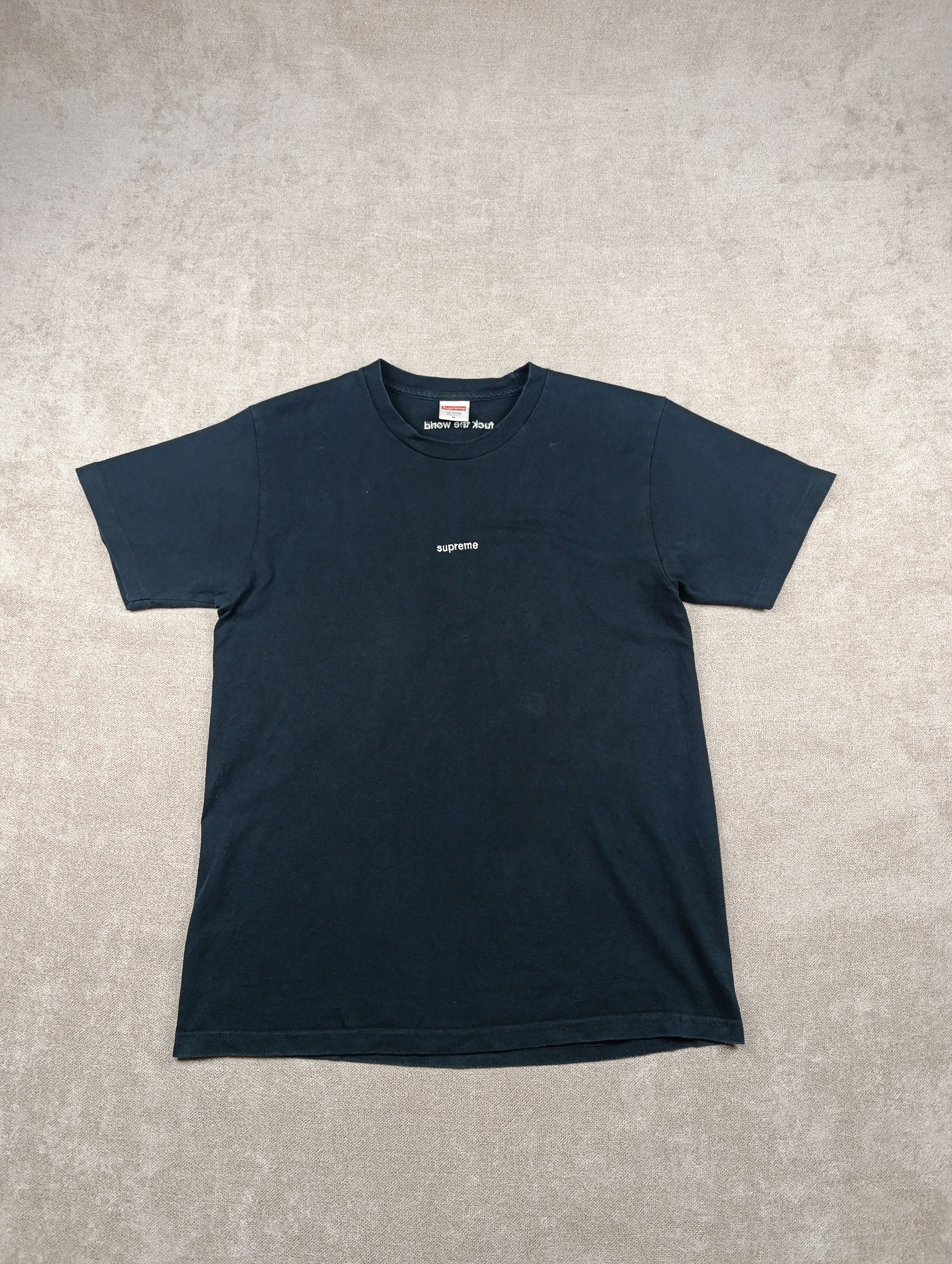 Supreme SUPREME MENS FUCK THE WORLD TEE BLACK Size US M / EU 48-50 / 2 - 1 Thumbnail