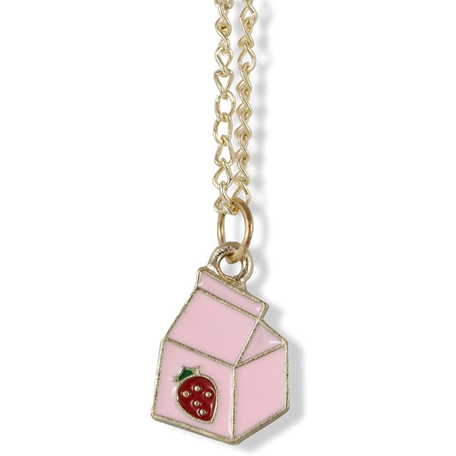 & Other Stories Strawberry Milk Carton Charm Chain Necklace Pendant Size ONE SIZE - 1 Thumbnail