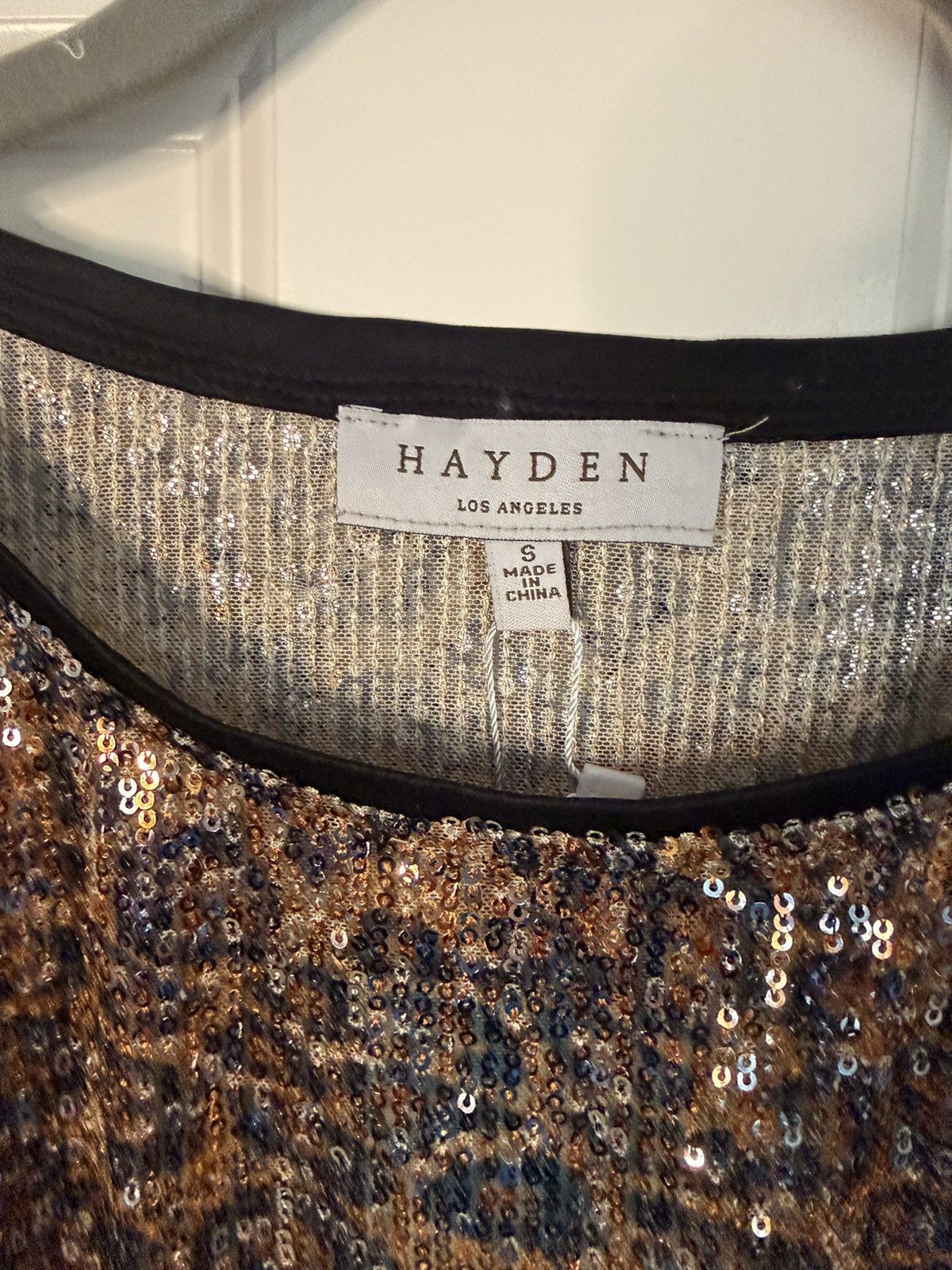 Other Hayden Los Angeles Leopard Sequin Top size small NWT Size S / US 4 / IT 40 - 3 Thumbnail
