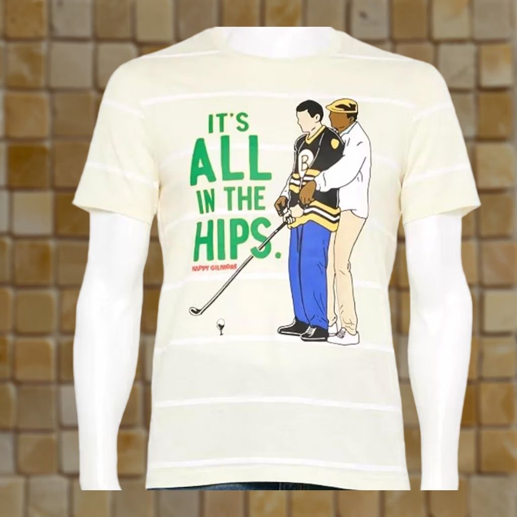 Vintage HAPPY GILMORE GOLF SHIRT SHIRT XL BEIGE MEN CREW NECK GRAPHIC PRINT T-SHIRT UNIVERSAL CITY XS? Size US XL / EU 56 / 4 - 1 Preview
