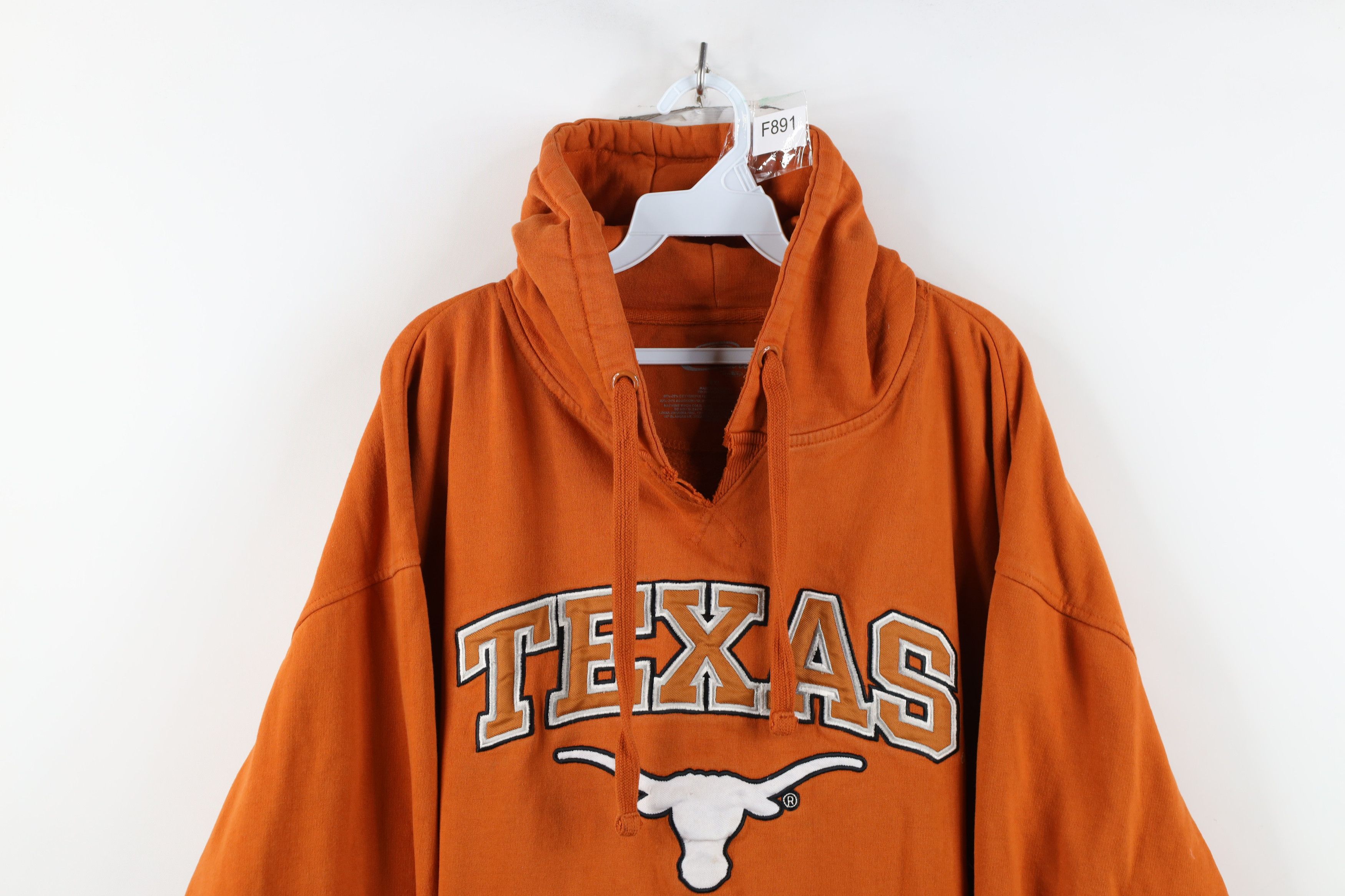 Vintage Vintage Y2K Spell Out University of Texas Hoodie Sweatshirt Size US XXL / EU 58 / 5 - 2 Thumbnail