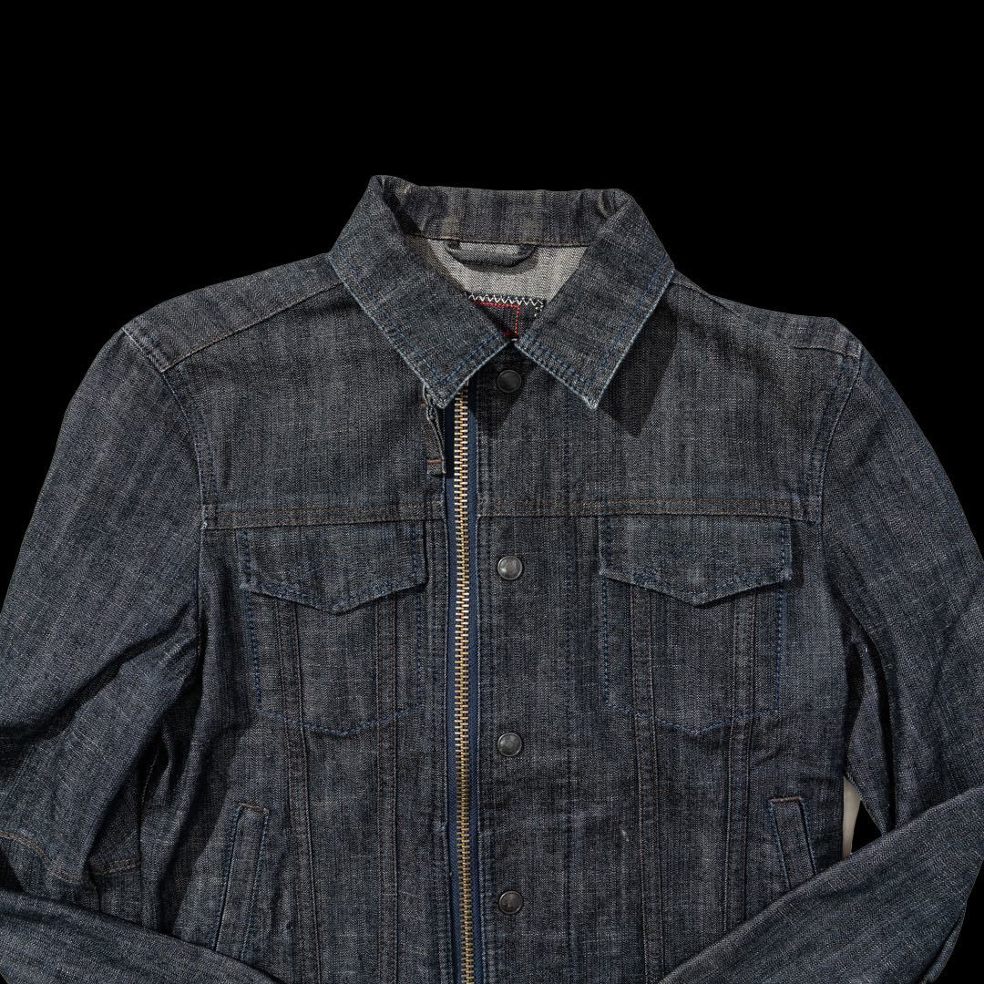 Marithe + Francois Girbaud Marithè + François Girbaud (2000s) Navy Denim Jacket Size US M / EU 48-50 / 2 - 1 Thumbnail