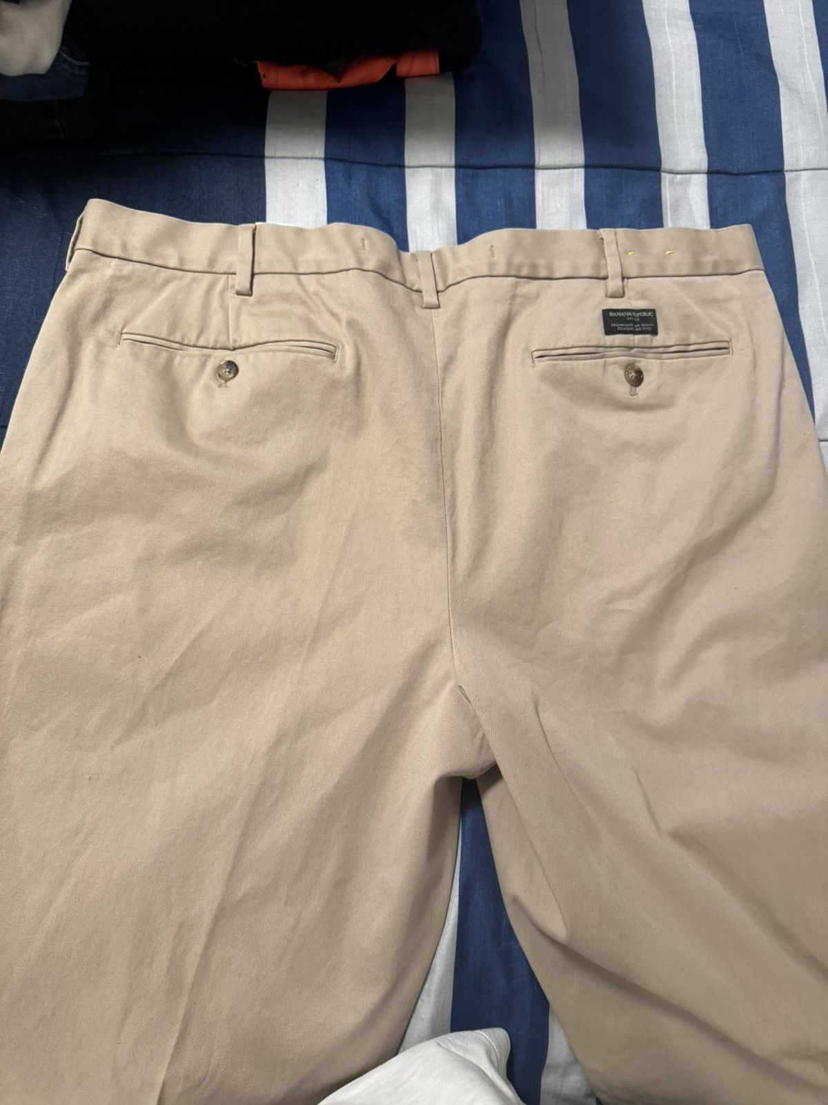 Banana Republic Banana Republic Straight Rapid Movement Chino Sand Khaki Size US 42 / EU 58 - 5 Thumbnail