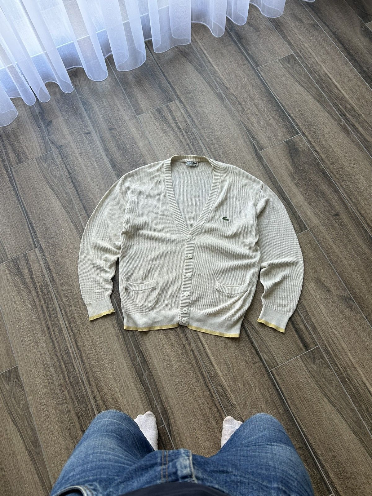 Lacoste × Vintage Vintage Chemise Lacoste vintage Cardigan mens old money Size US L / EU 52-54 / 3 - 1 Thumbnail