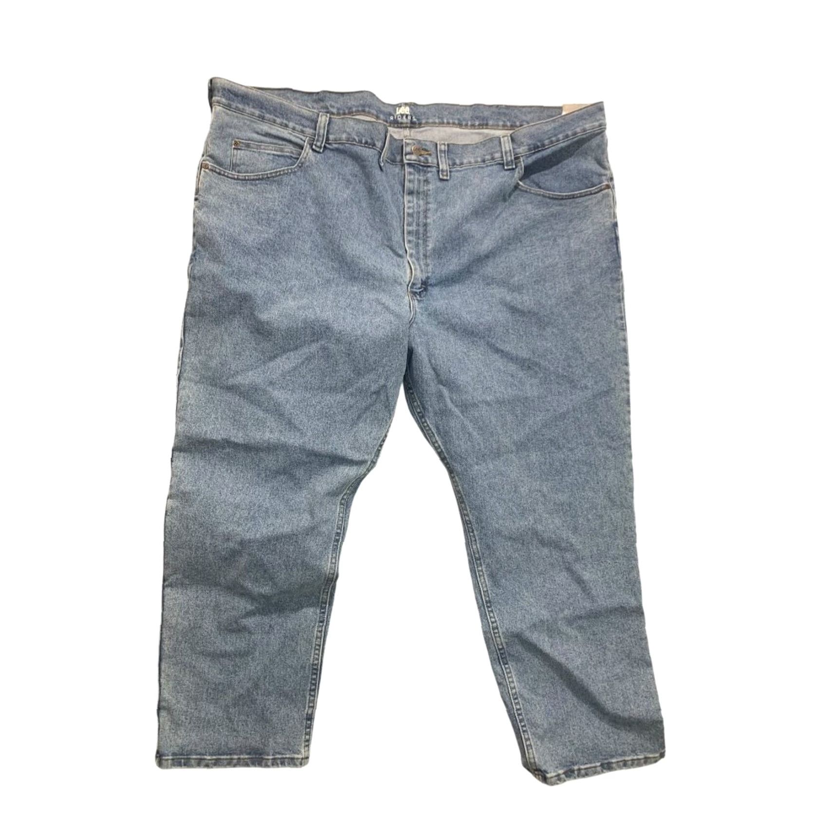 Lee Lee Riders Indigo Jeans Denim 54 x 29 Mens Straight Leg Pants 67% cotton 32% polyester 1% spandex ZB00193 Regular Inseam 29 in Dress Pants Men Size US 38 / EU 54 - 3 Thumbnail