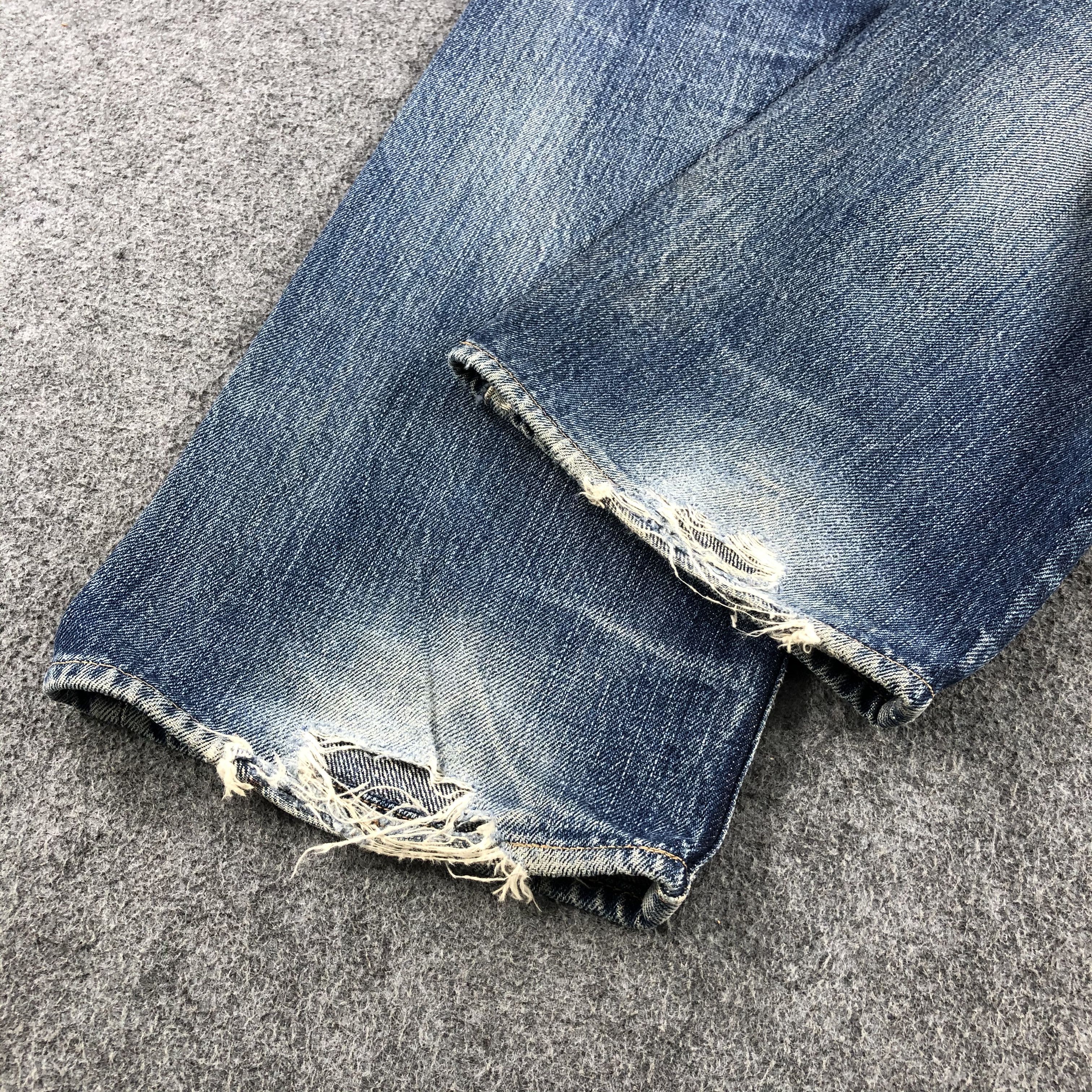 Levi's Vintage 90s Blue Wash Levis 501 Selvedge Jeans-J1722 Size US 30 / EU 46 - 6 Thumbnail