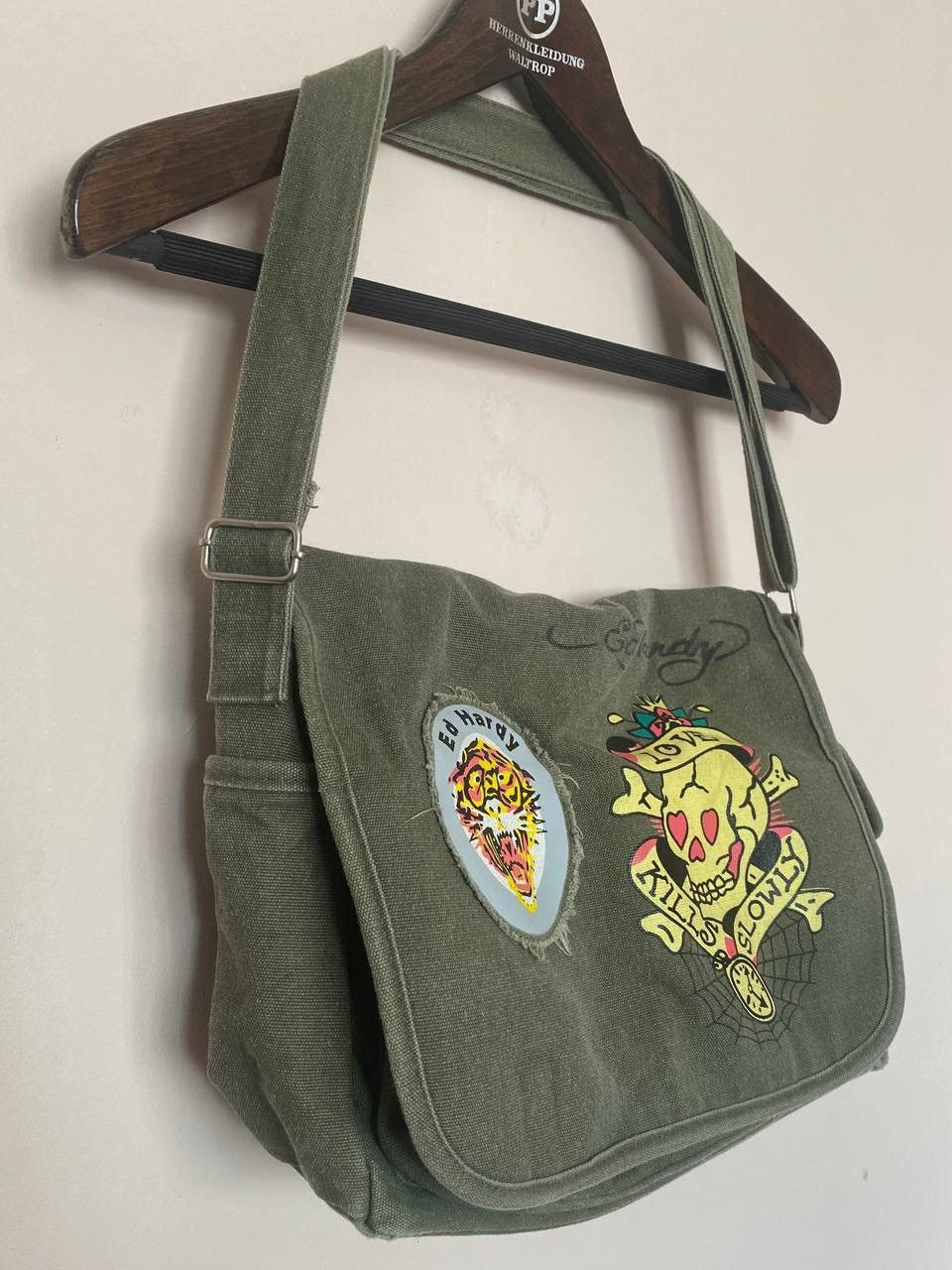 Ed Hardy Ed Hardy Christian Audigier Vintage Y2k Rare Messenger Bag Size ONE SIZE - 4 Thumbnail