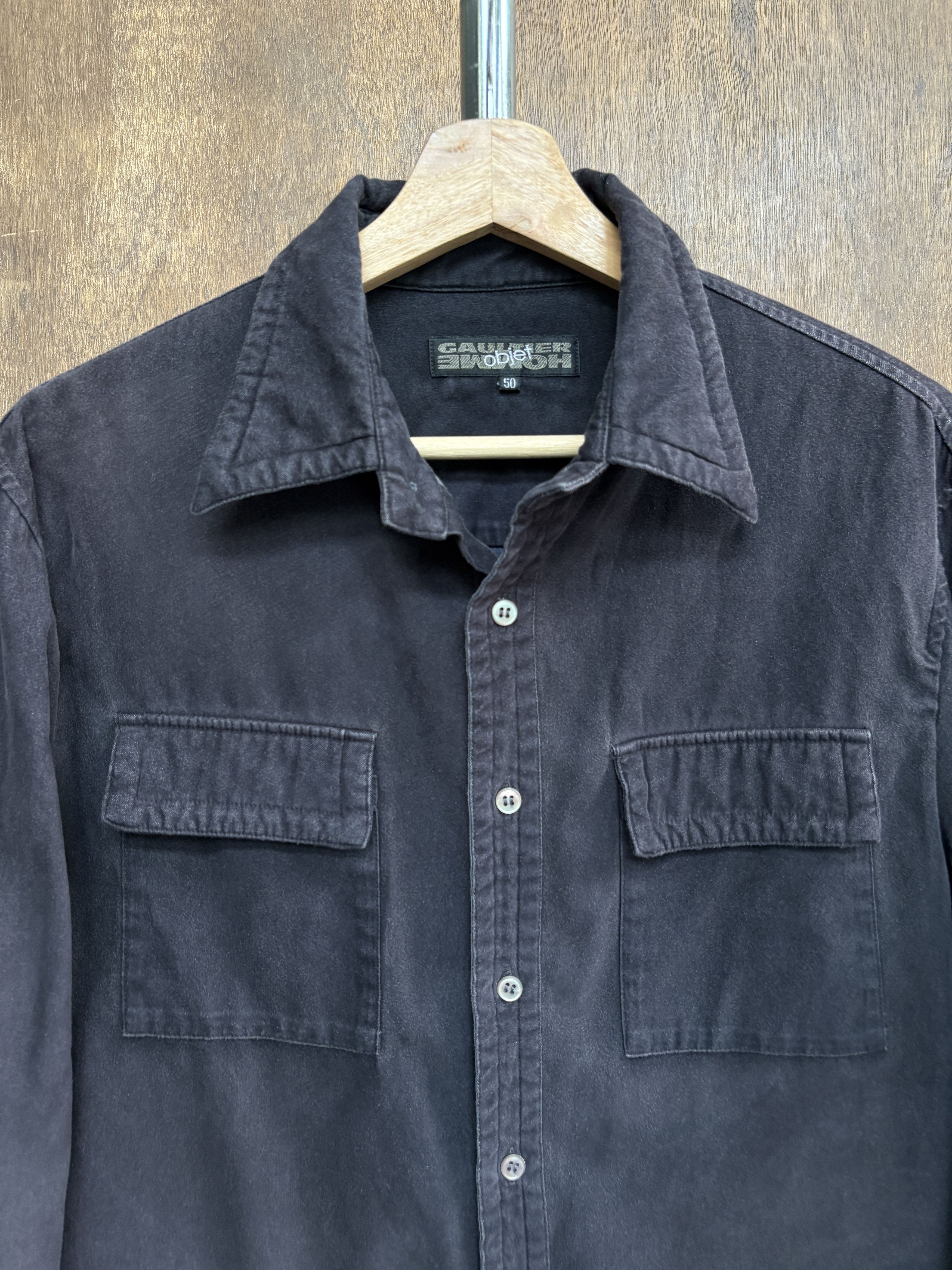 Jean Paul Gaultier Jean Paul Gaultier Classic Black Shirt Size US M / EU 48-50 / 2 - 2 Thumbnail