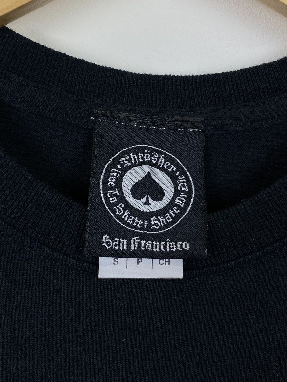 Gildan × Thrasher Gildan Thrasher Magazine Flame Logo T-Shirt Y2K Black Top Size US S / EU 44-46 / 1 - 4 Thumbnail