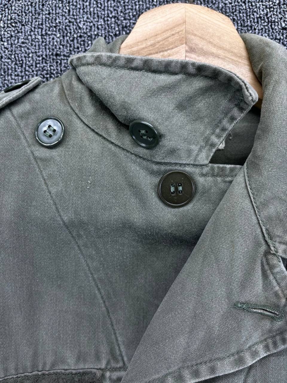 Vintage Vintage 70's Warein Flers French Army Khaki Combat Jacket Size US M / EU 48-50 / 2 - 11 Thumbnail