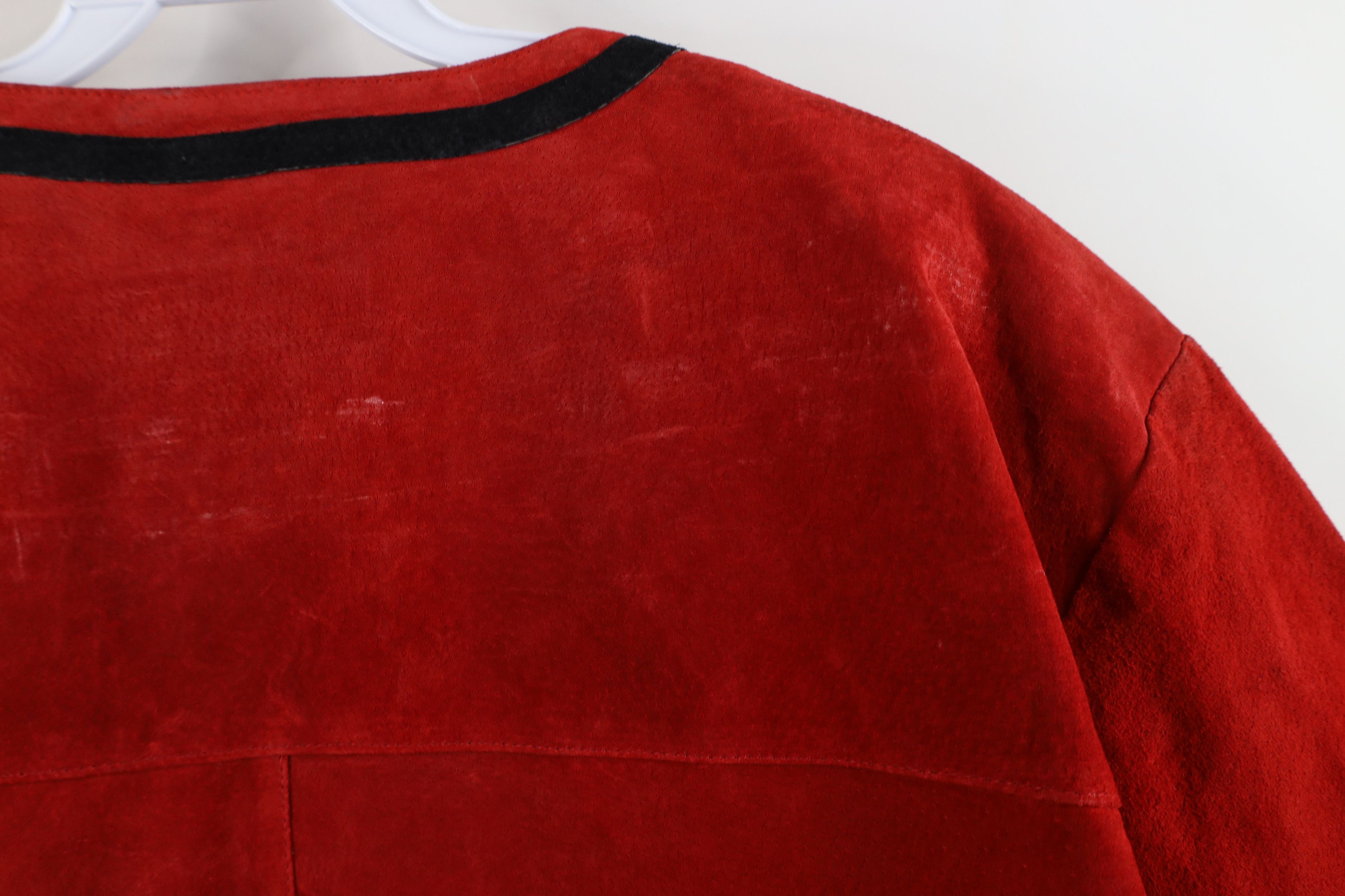 Vintage Deadstock Vintage 90s Streetwear Short Sleeve Suede Jacket Size US XL / EU 56 / 4 - 13 Thumbnail