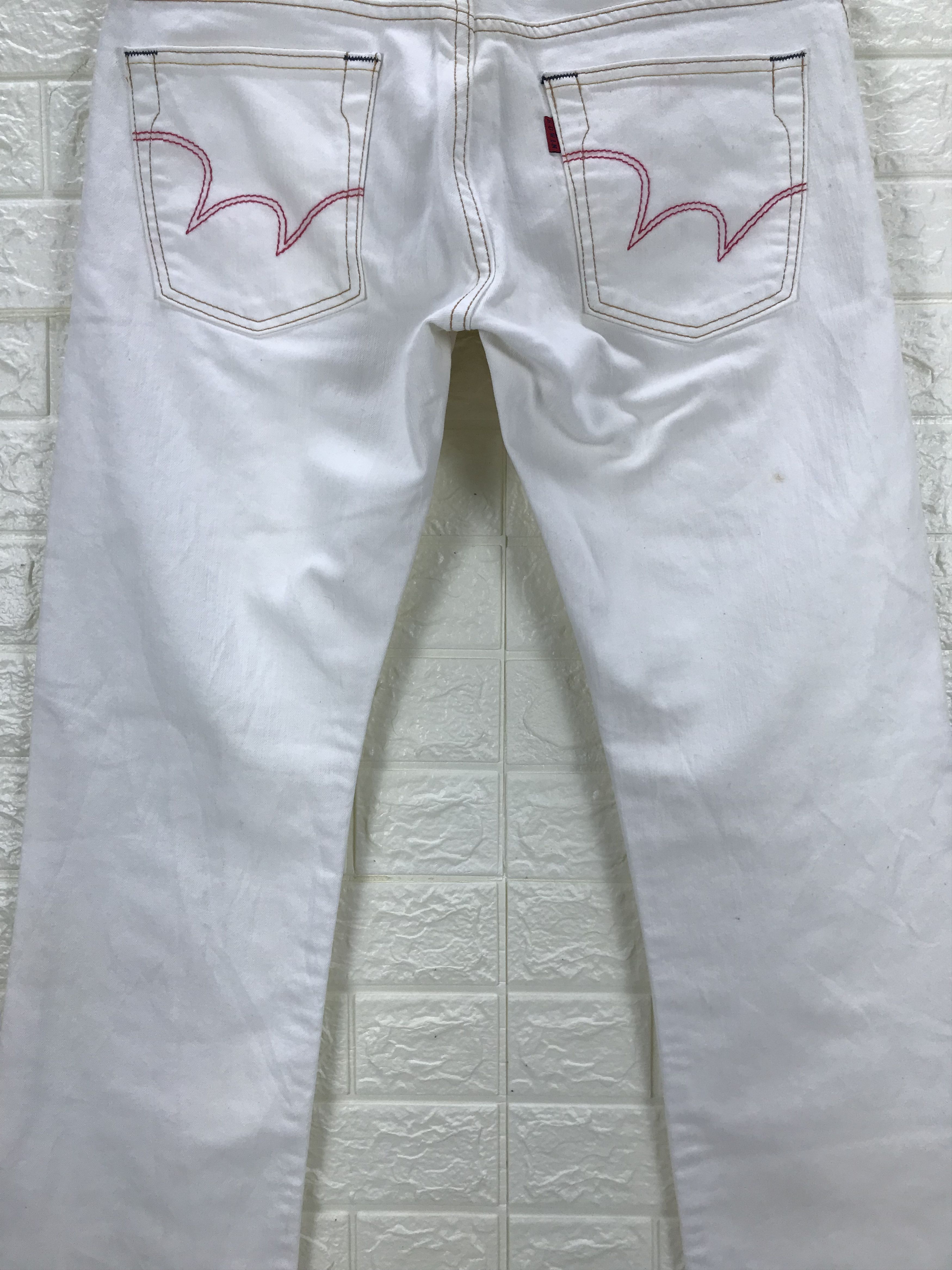 Edwin Vintage Edwin Flare Jeans White deni Size US 33 - 7 Thumbnail