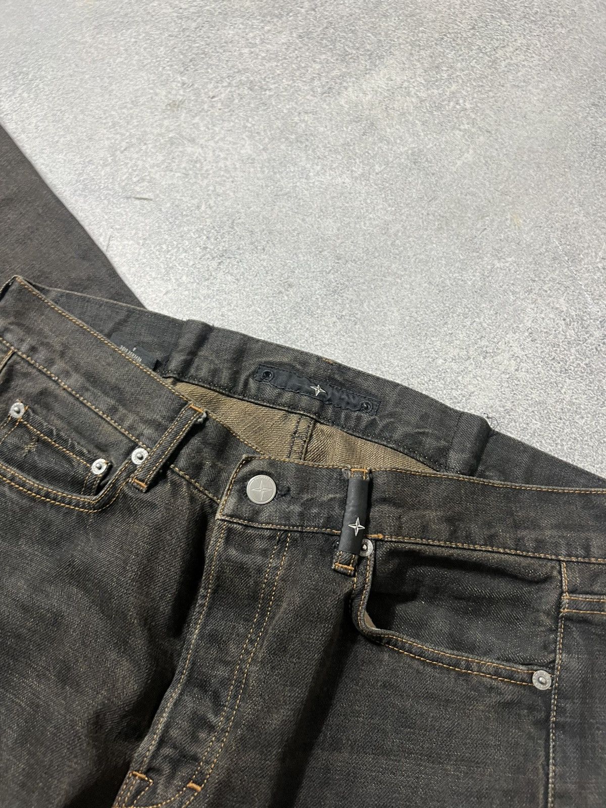 Massimo Osti Vintage Stone Island Jeans Denim Pants Rare S.I Denims Size US 33 - 5 Thumbnail