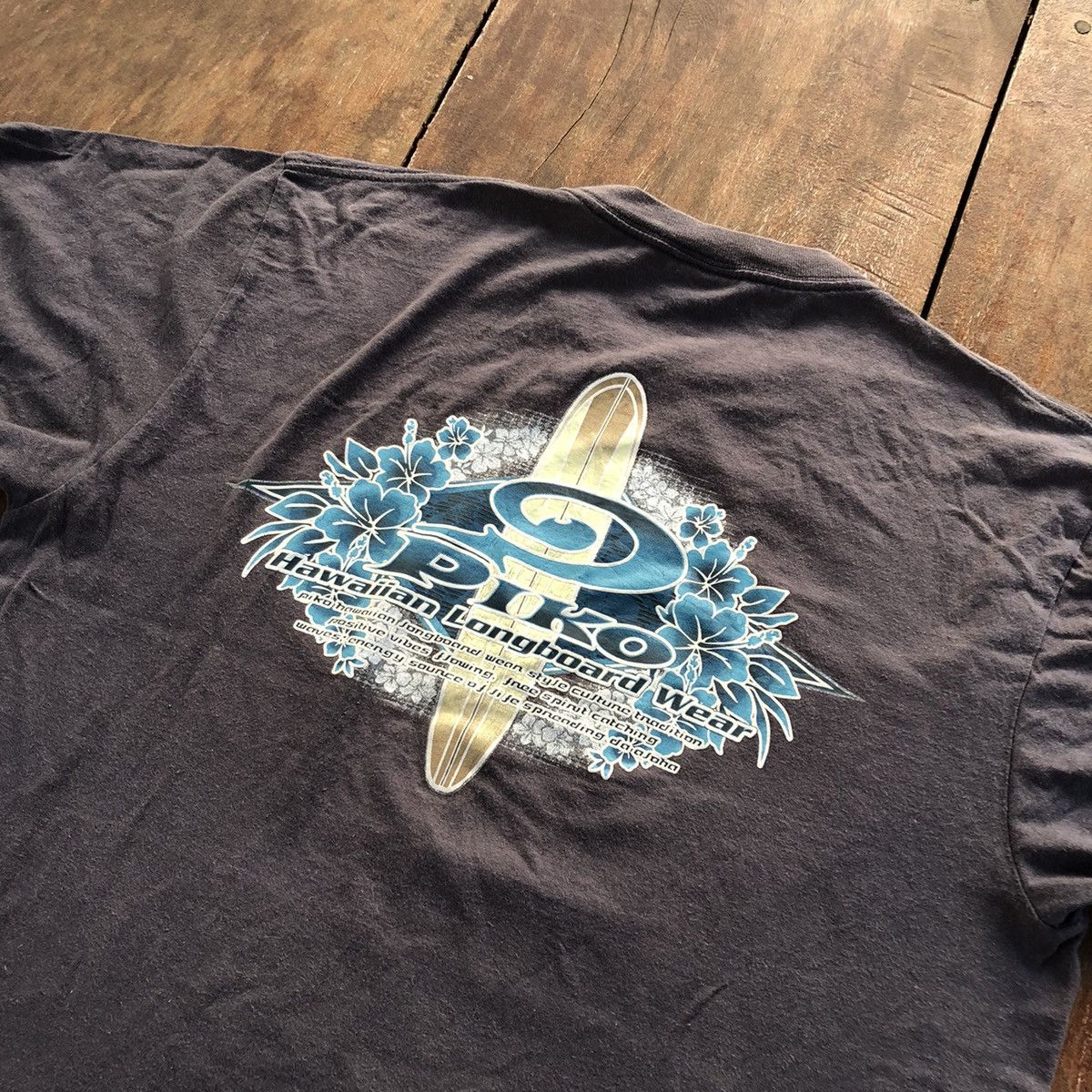 Vintage Vintage 90s Hawaii Piko Surfing T Shirt Size US L / EU 52-54 / 3 - 1 Thumbnail