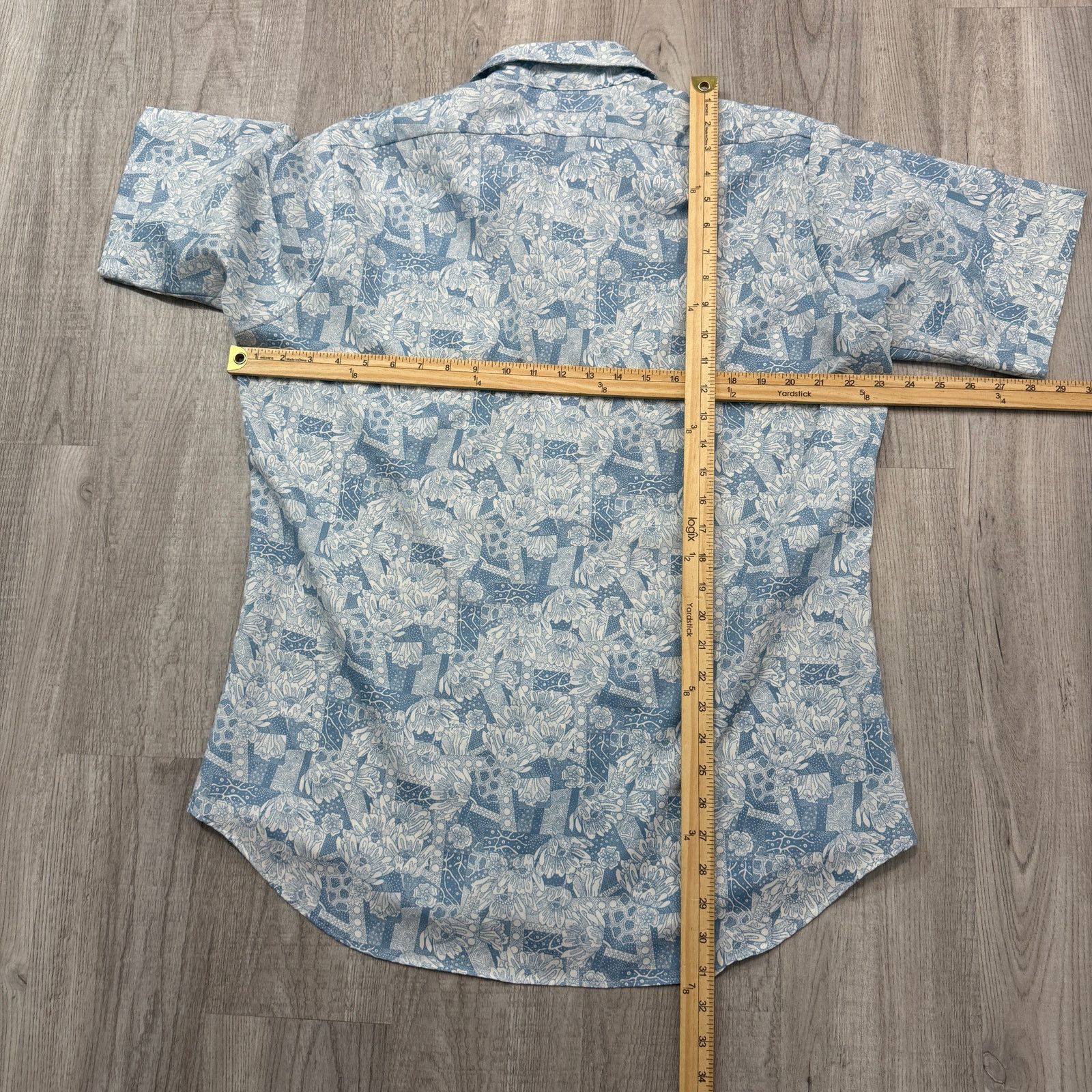 Vintage Vintage Cadre Hudson's Short Sleeve Shirt Large Floral 70s Size US L / EU 52-54 / 3 - 10 Thumbnail