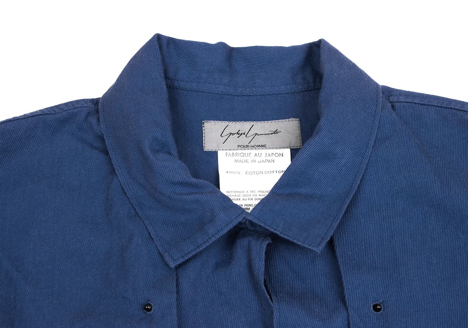 Yohji Yamamoto Yohji Yamamoto Cotton Grommet Button Pullover Long Shirt Size US M / EU 48-50 / 2 - 6 Thumbnail