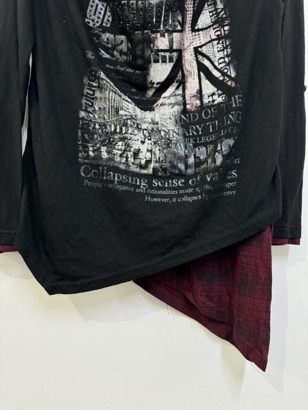 20471120 💥RARE PUNK DESIGNE 3 LAYER BONDAGE SHIRT LGB STYLE Size XL / US 12-14 / IT 48-50 - 4 Thumbnail
