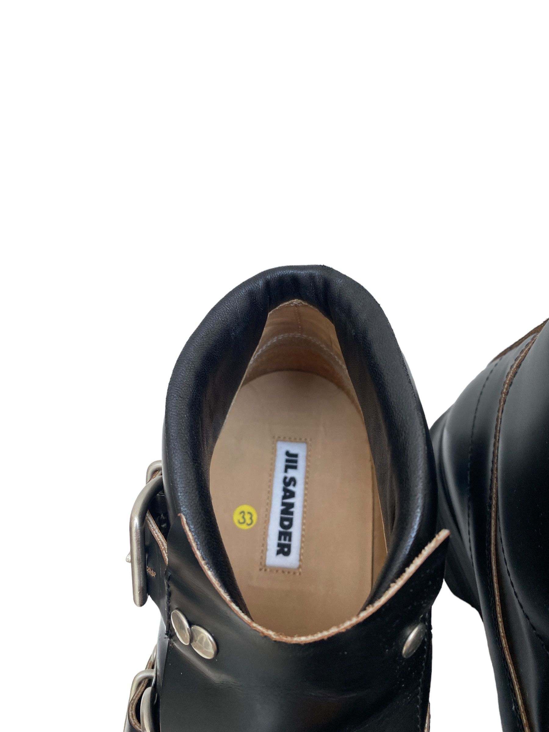 Jil Sander FW 2020 Black Leather Double Buckle Boots Size US 9 / EU 42 - 13 Thumbnail