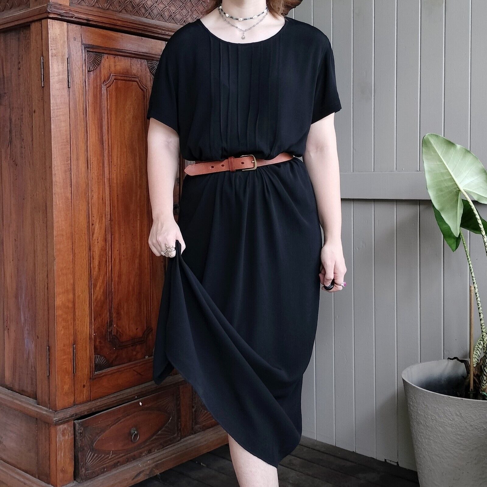 Other Banana Republic Factory black maxi dress open back Plus 16