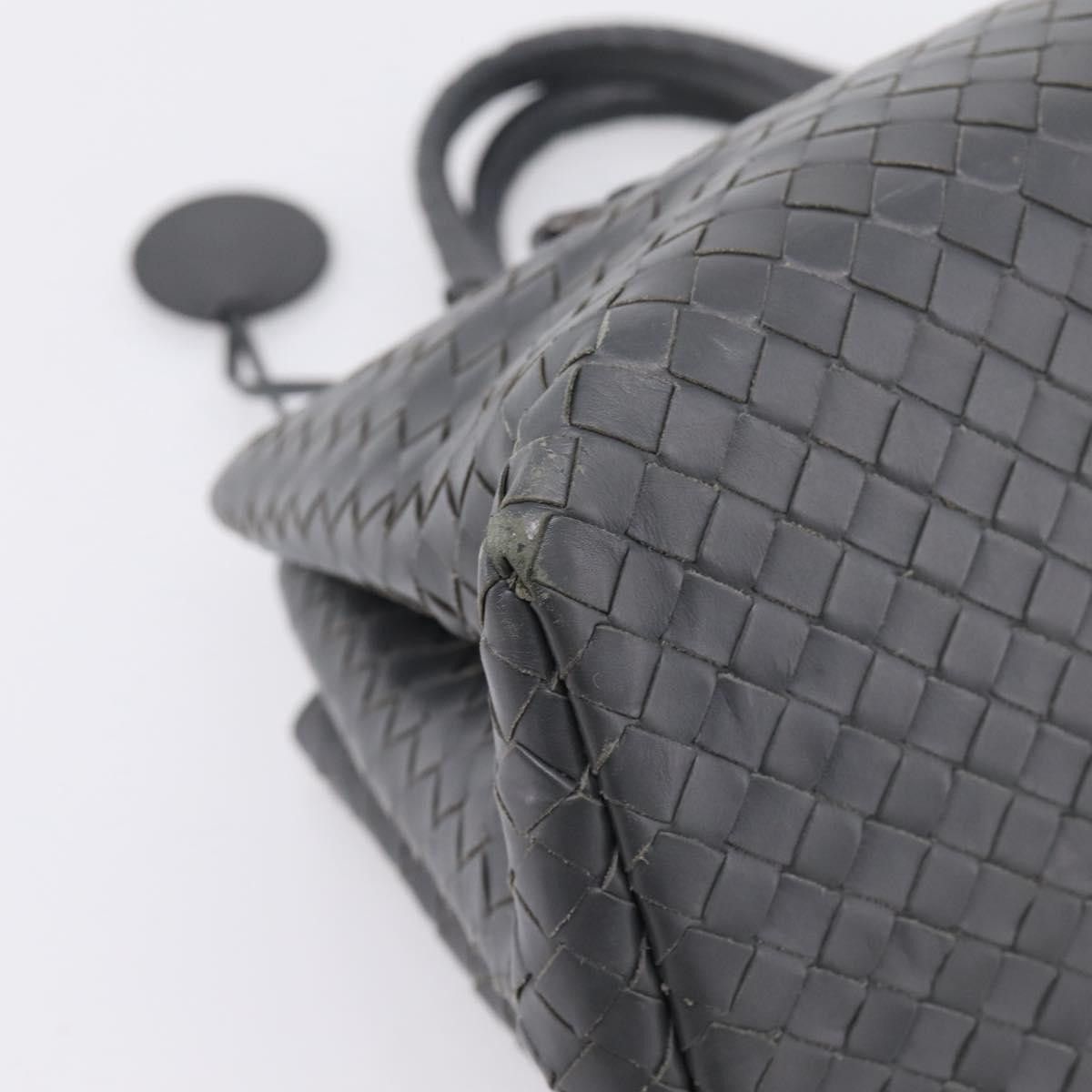 Bottega Veneta Bottega Veneta INTRECCIATO Hand Bag Leather Gray Auth Size ONE SIZE - 15 Thumbnail