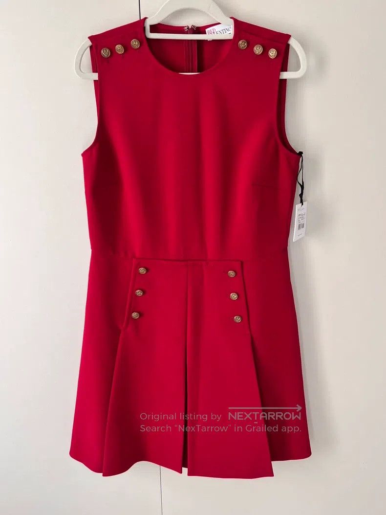 Valentino Valentino Badge navy-style dress Size L / US 10 / IT 46 - 2 Thumbnail