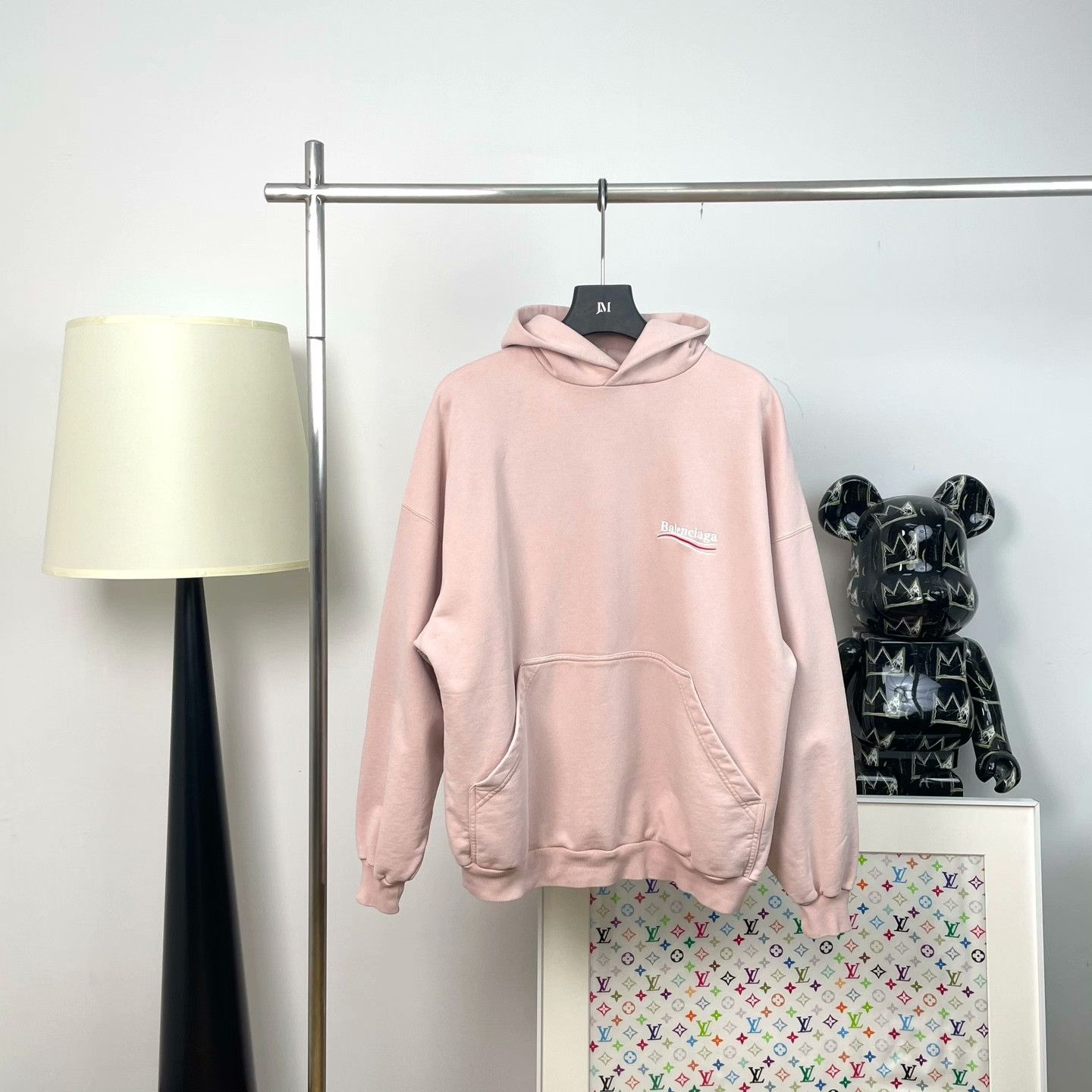 Balenciaga Balenciaga Retro Printed Hoodie L Women Size L / US 10 / IT 46 - 1 Thumbnail